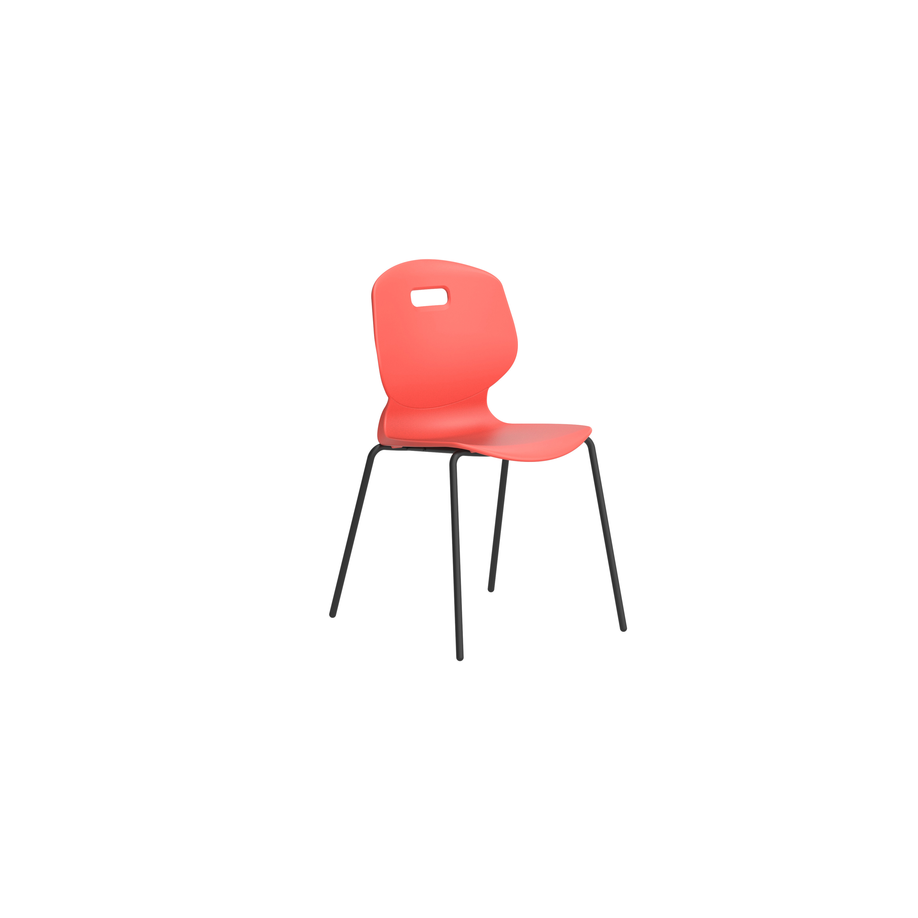 Arc 4 Leg Chair | Size 5 | Age 11-14 | Coral