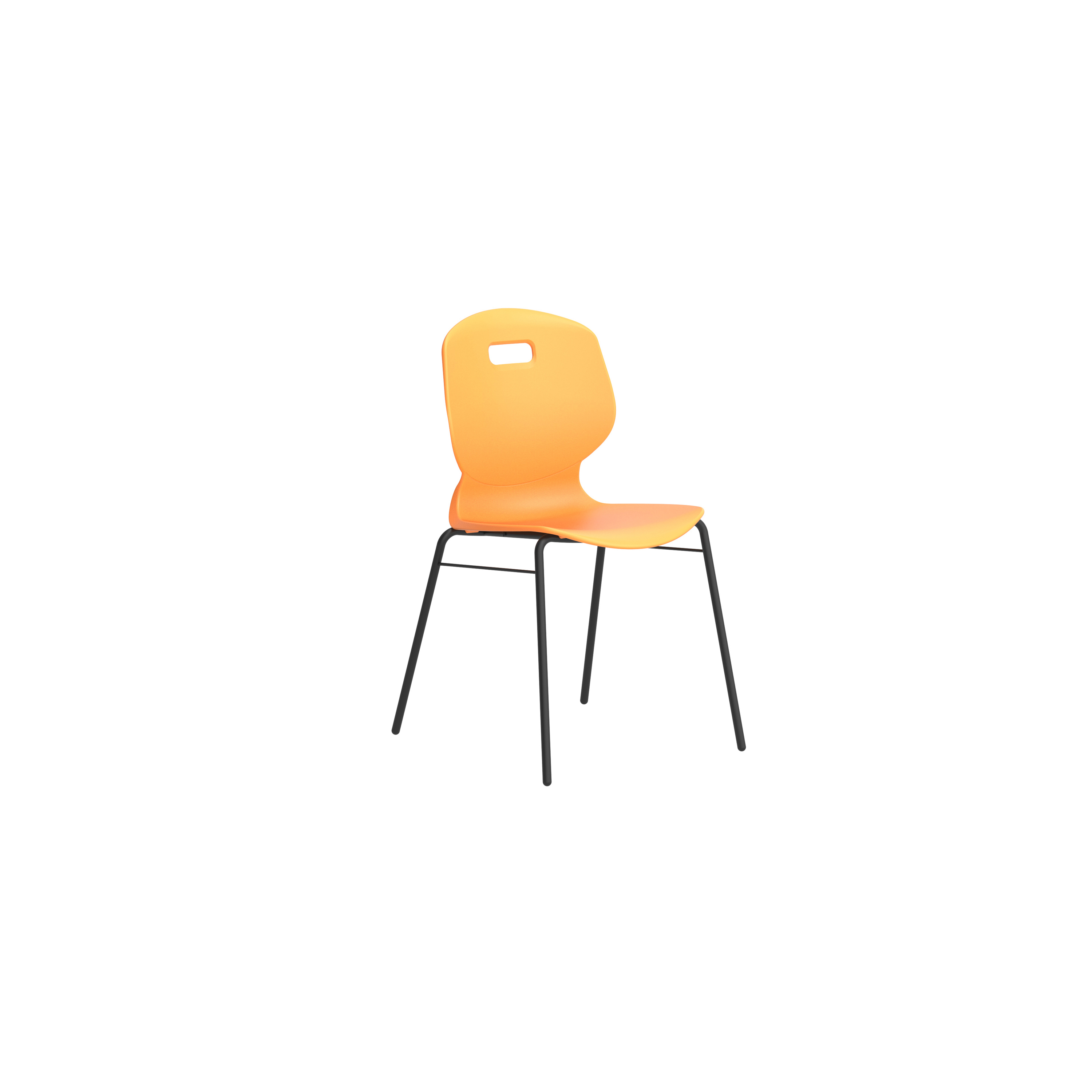 Arc 4 Leg Chair With Brace | Size 6 | Age 14+ | Marigold