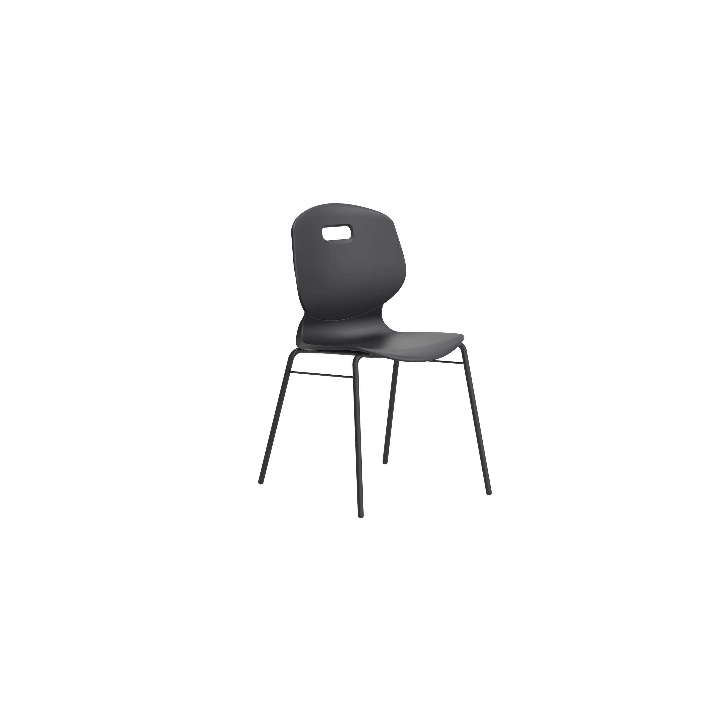 Arc 4 Leg Chair With Brace | Size 6 | Age 14+ | Anthracite