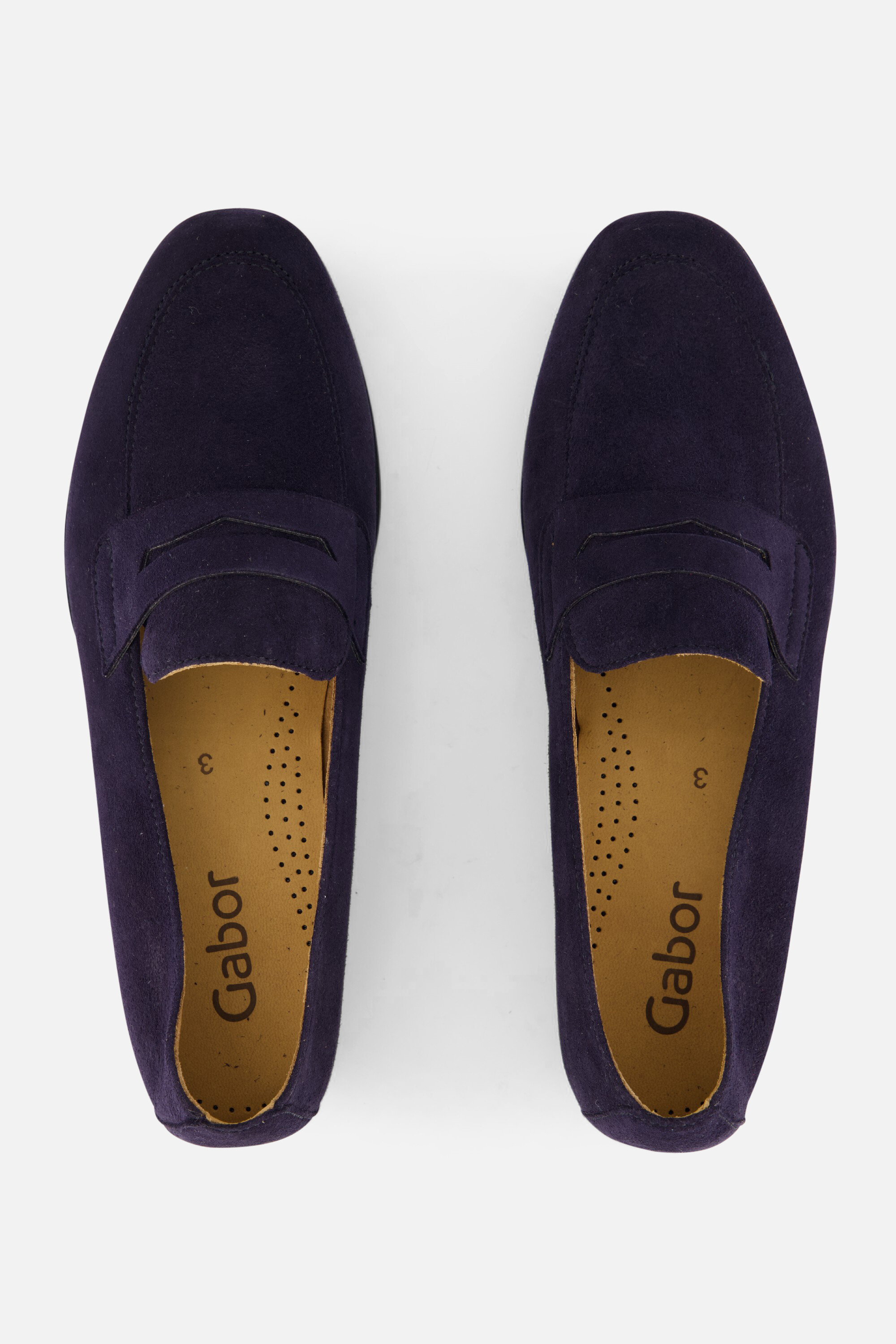 Gabor Instappers blauw Suede afbeelding 2