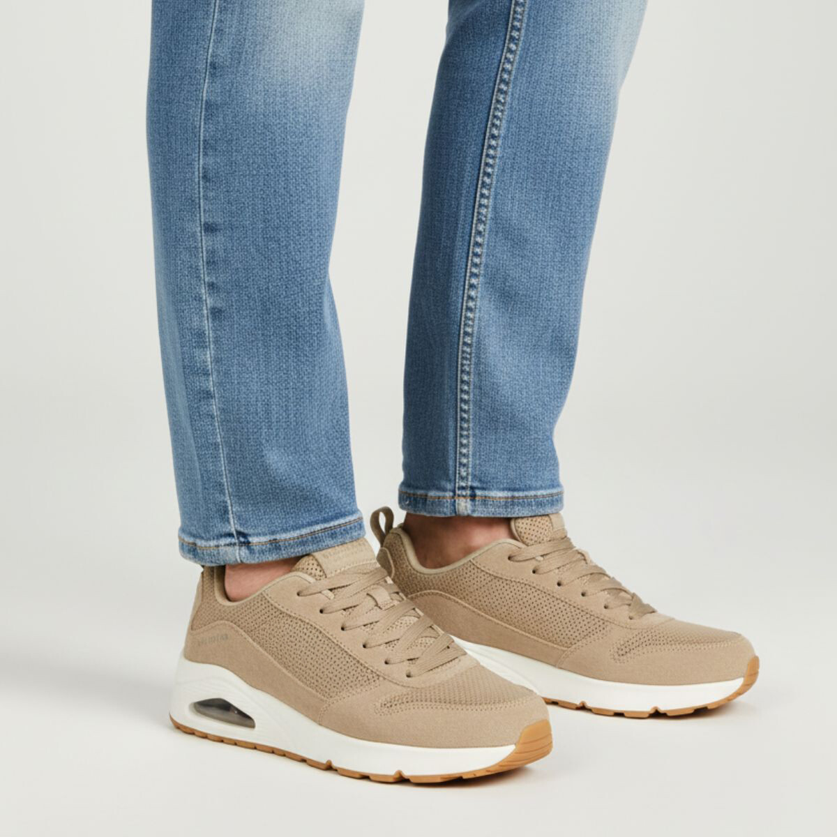 Skechers Uno Stand On Air sneakers taupe Suede