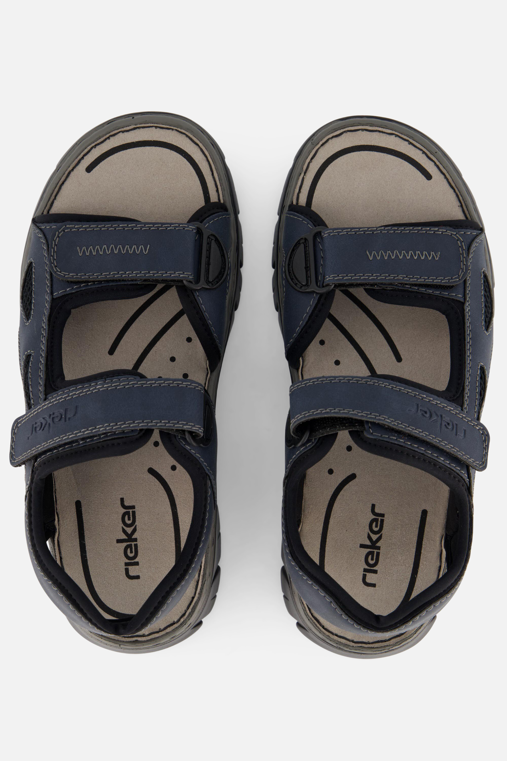 Rieker Balti Sandalen blauw Leer afbeelding 2
