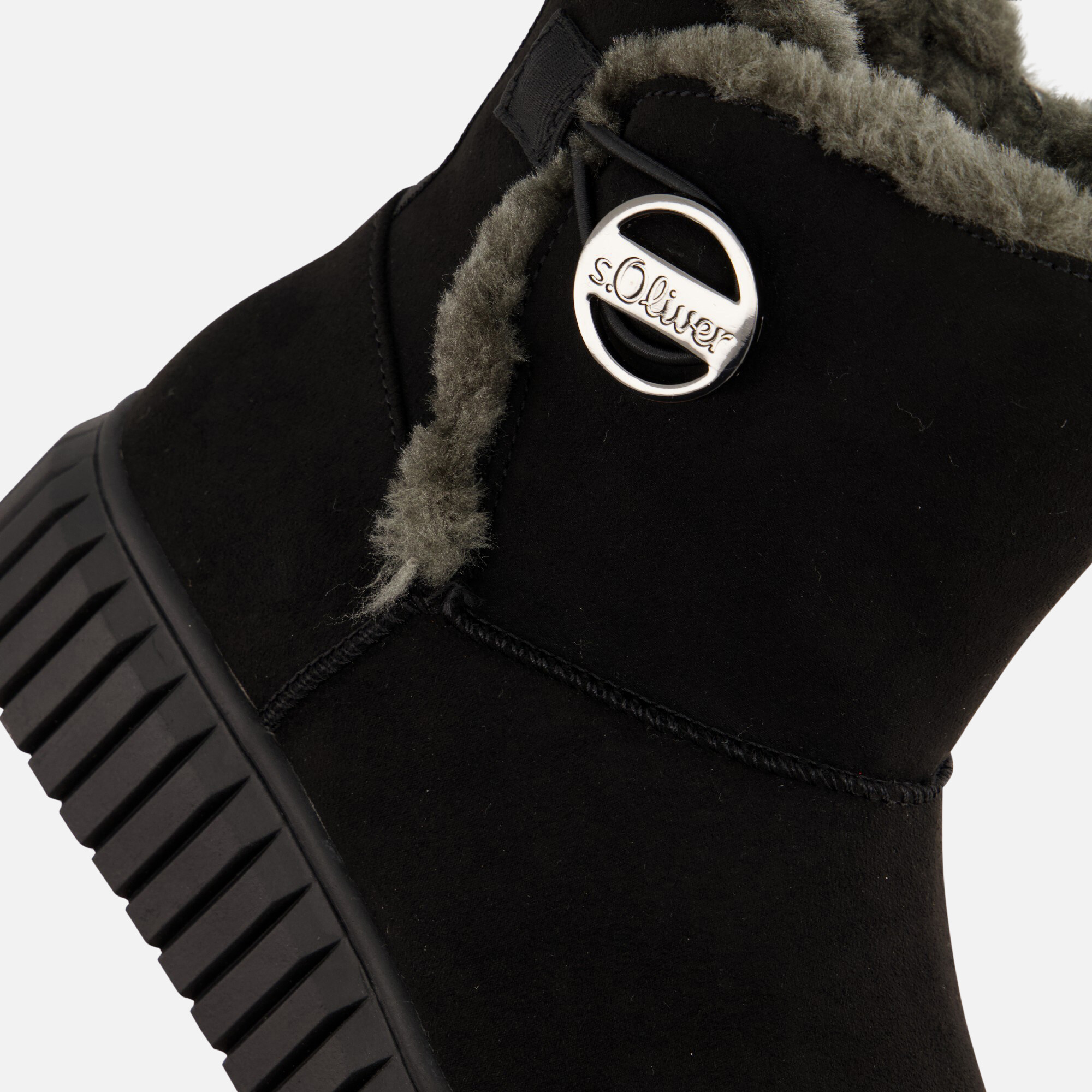 S.Oliver Gevoerde boots zwart Suede afbeelding 4