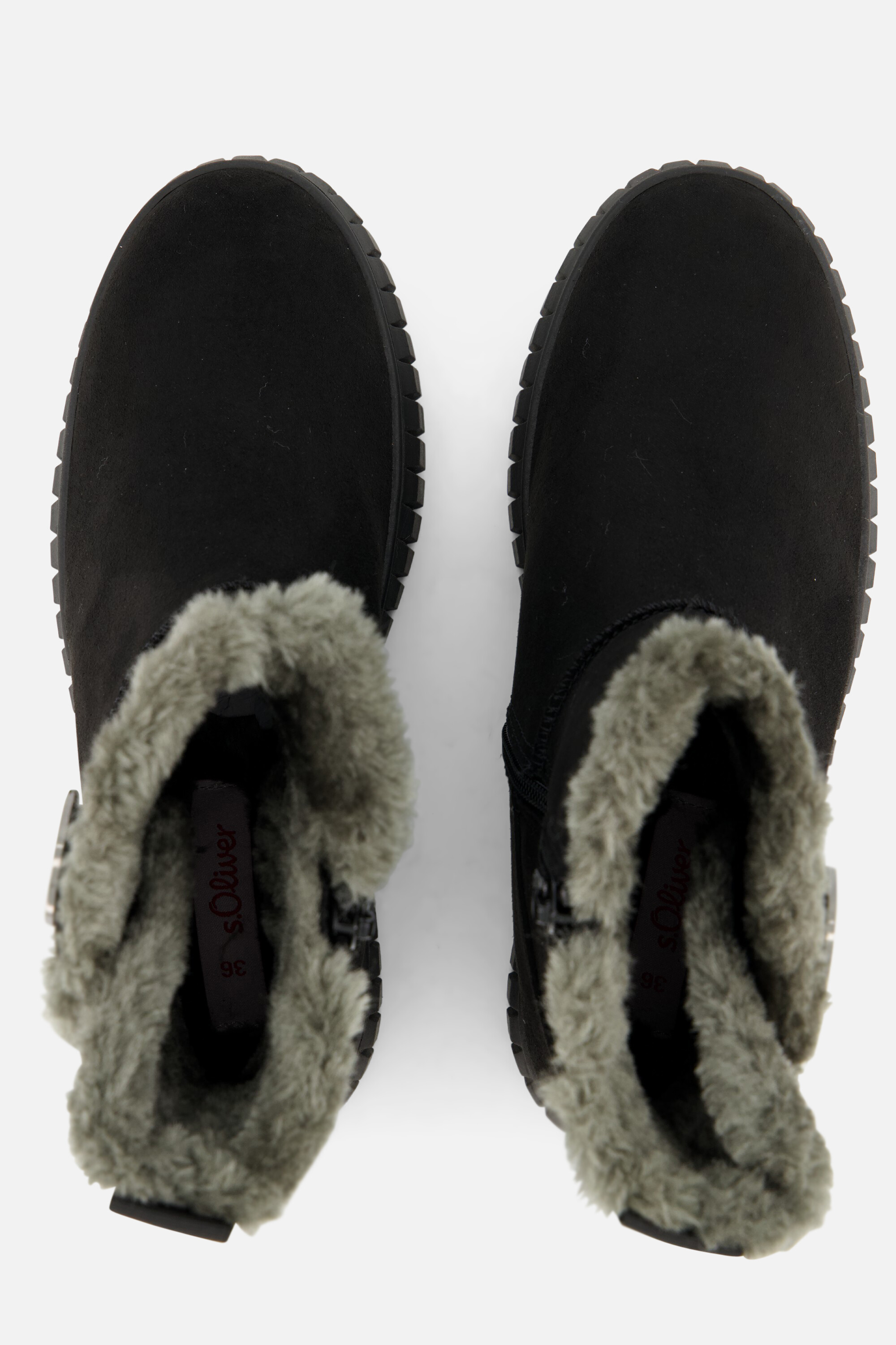 S.Oliver Gevoerde boots zwart Suede afbeelding 2