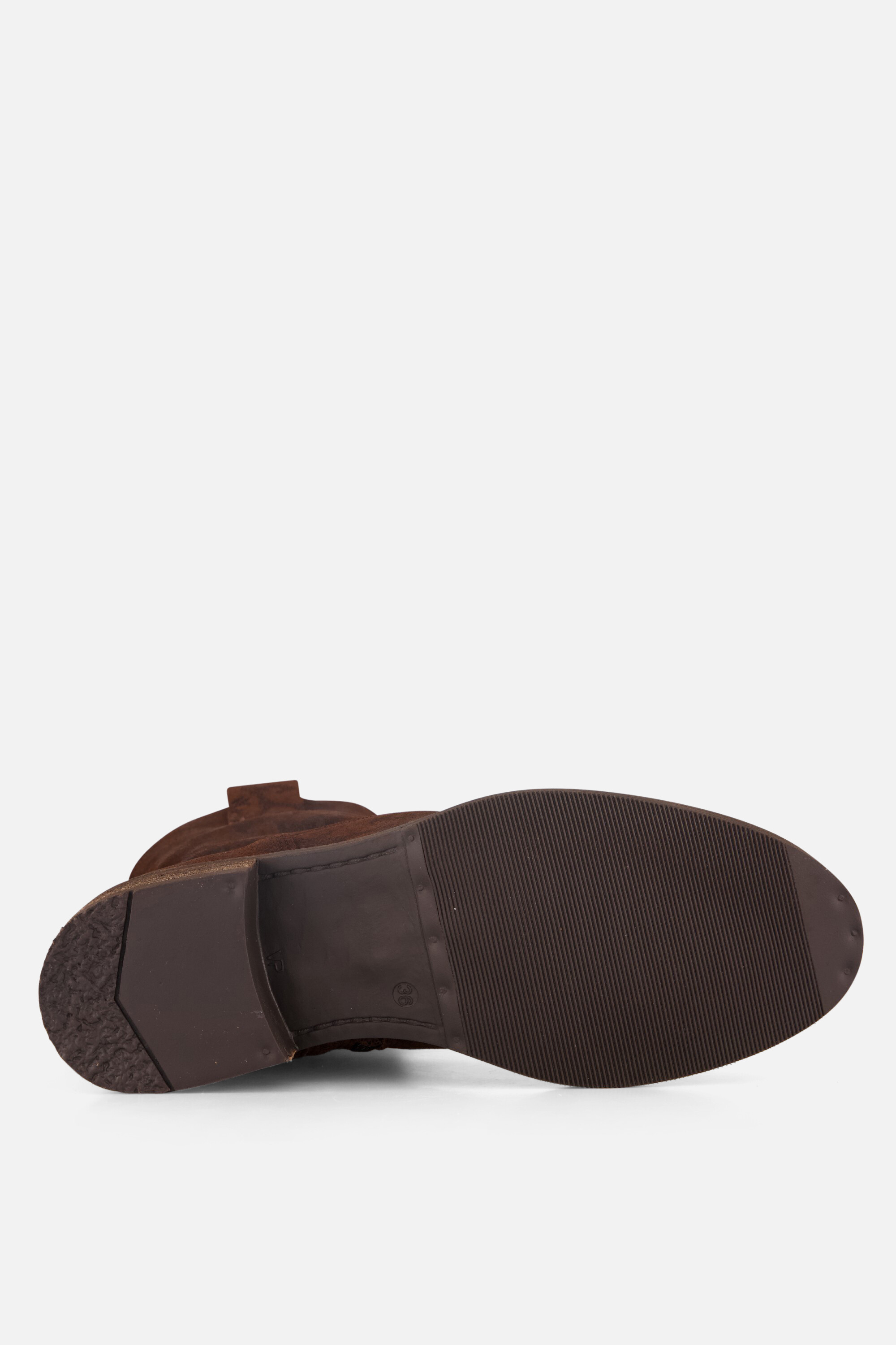 Cellini Plooi Enkellaarsjes bruin Suede afbeelding 4