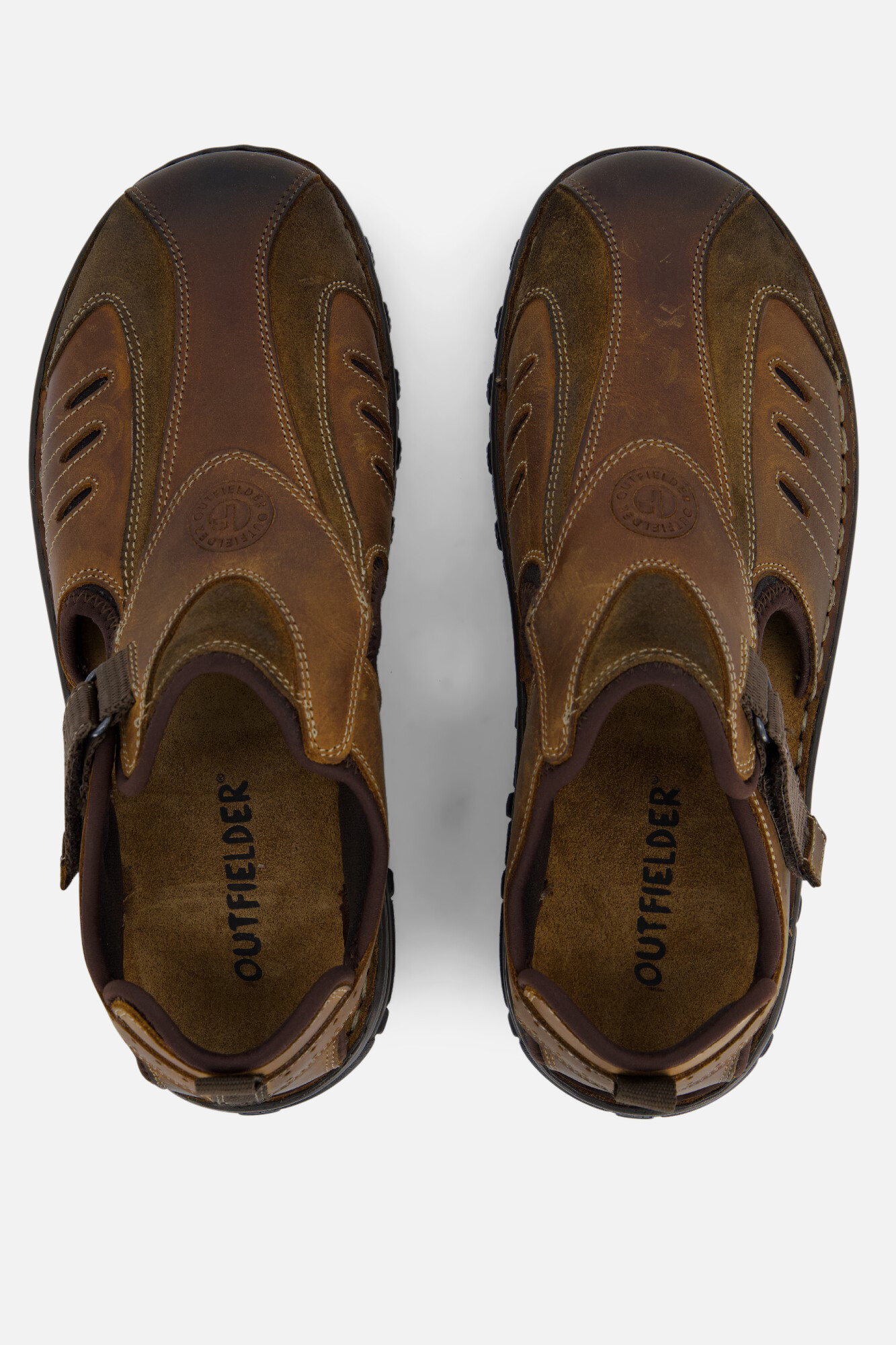 Outfielder Sandalen cognac Leer afbeelding 2