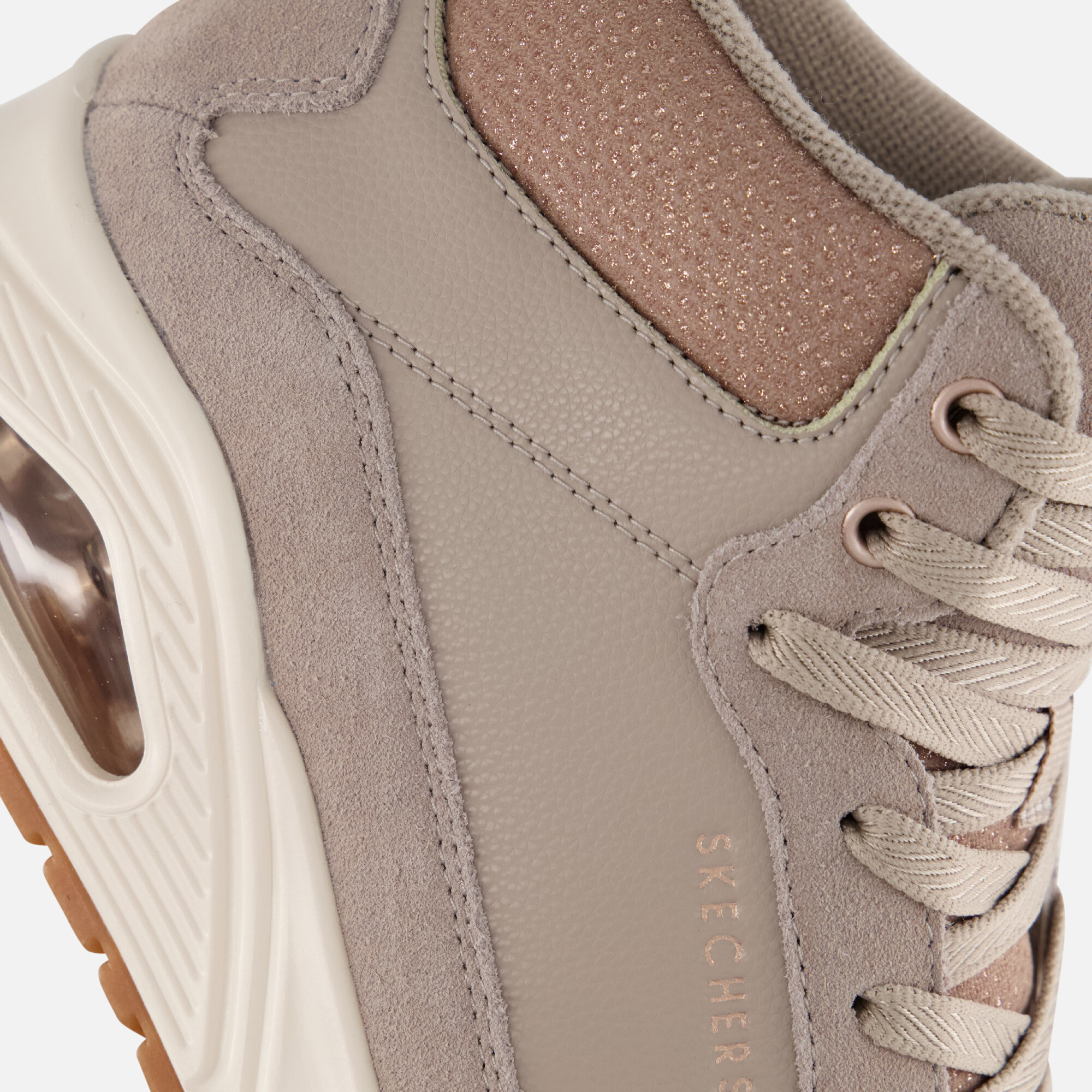 Skechers Uno veterboots beige afbeelding 4