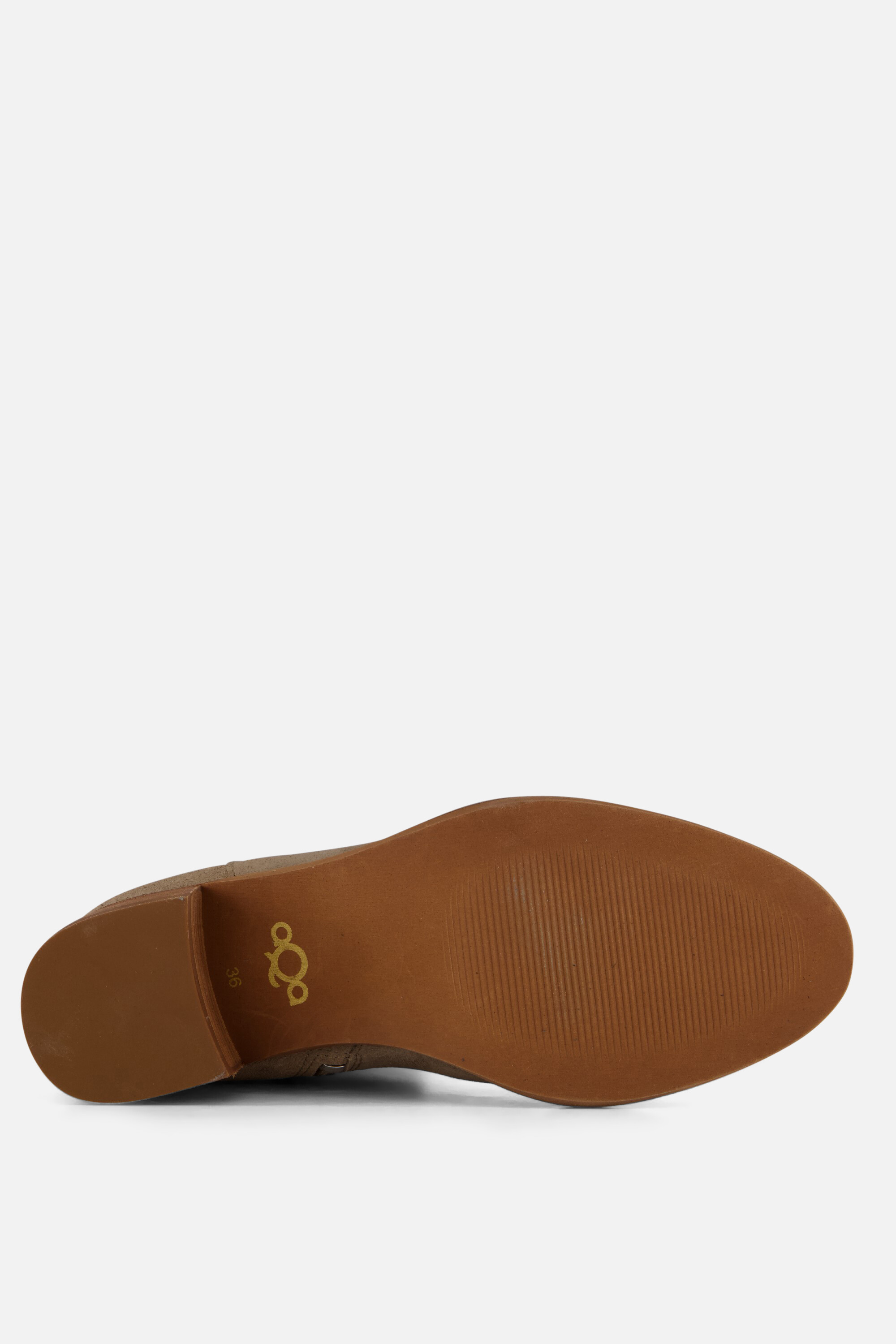 Aqa Plooi Enkellaarsjes grijs Suede afbeelding 3