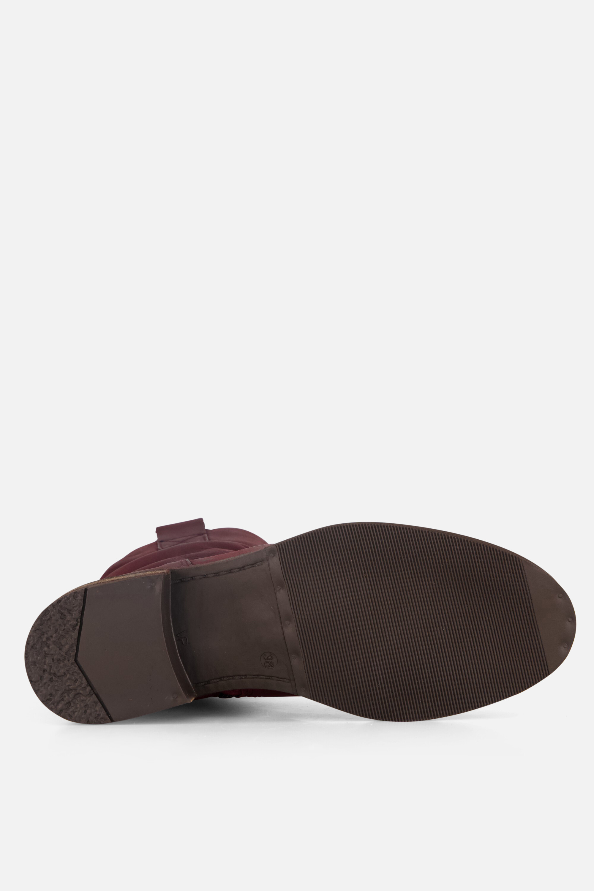 Cellini Plooi Enkellaarsjes rood Nubuck afbeelding 3