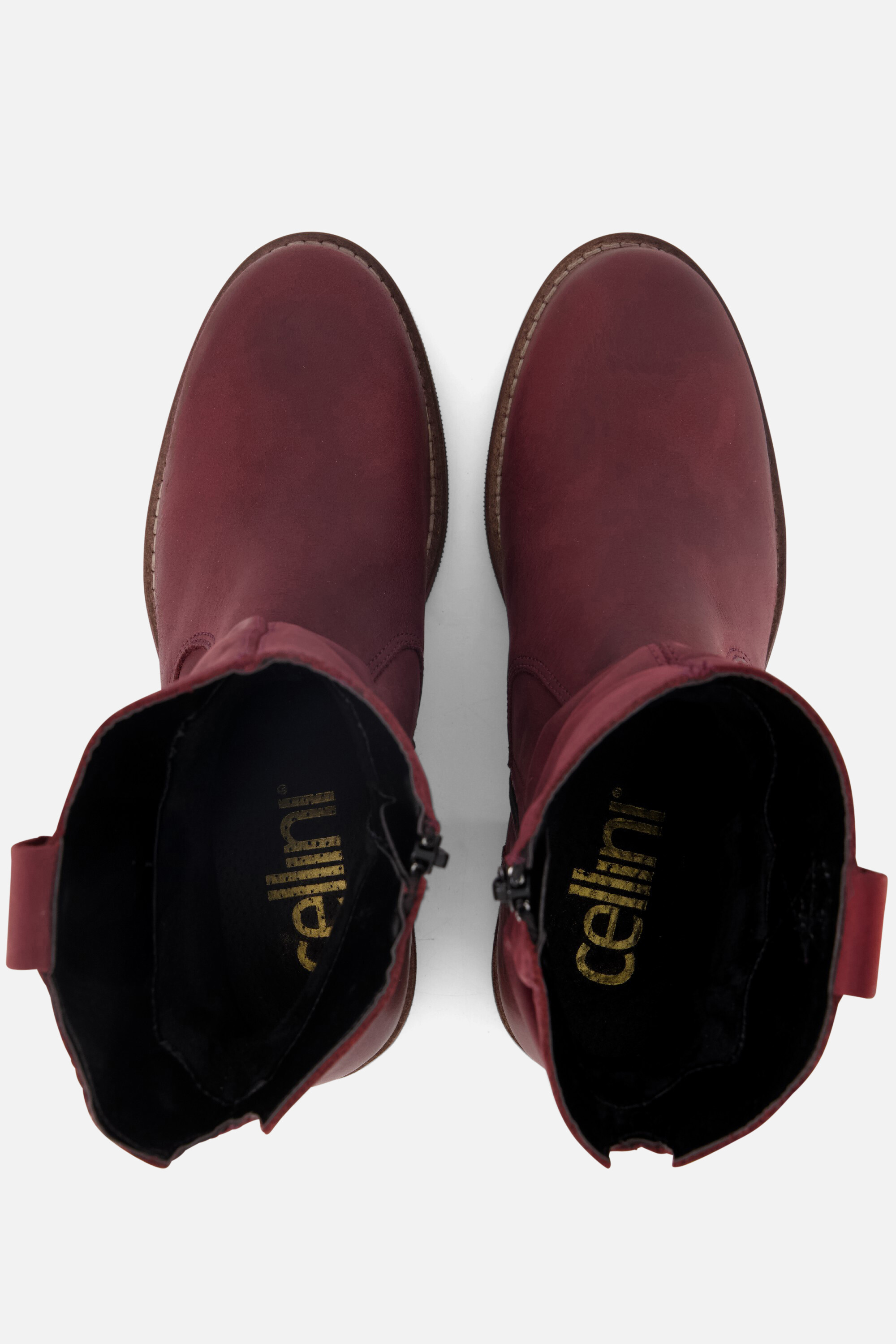 Cellini Plooi Enkellaarsjes rood Nubuck afbeelding 2