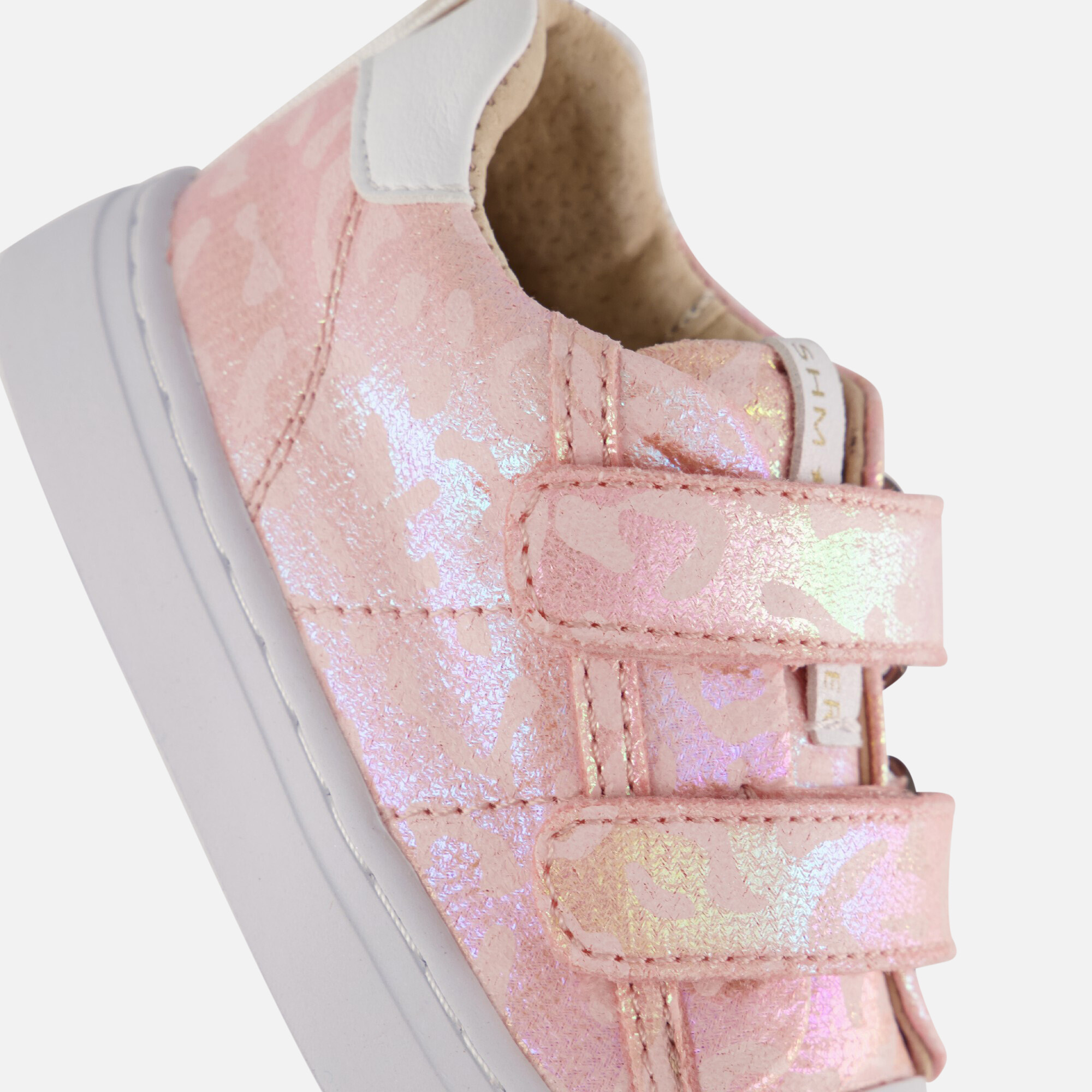 Shoesme Velcro Sneakers roze Leer afbeelding 4
