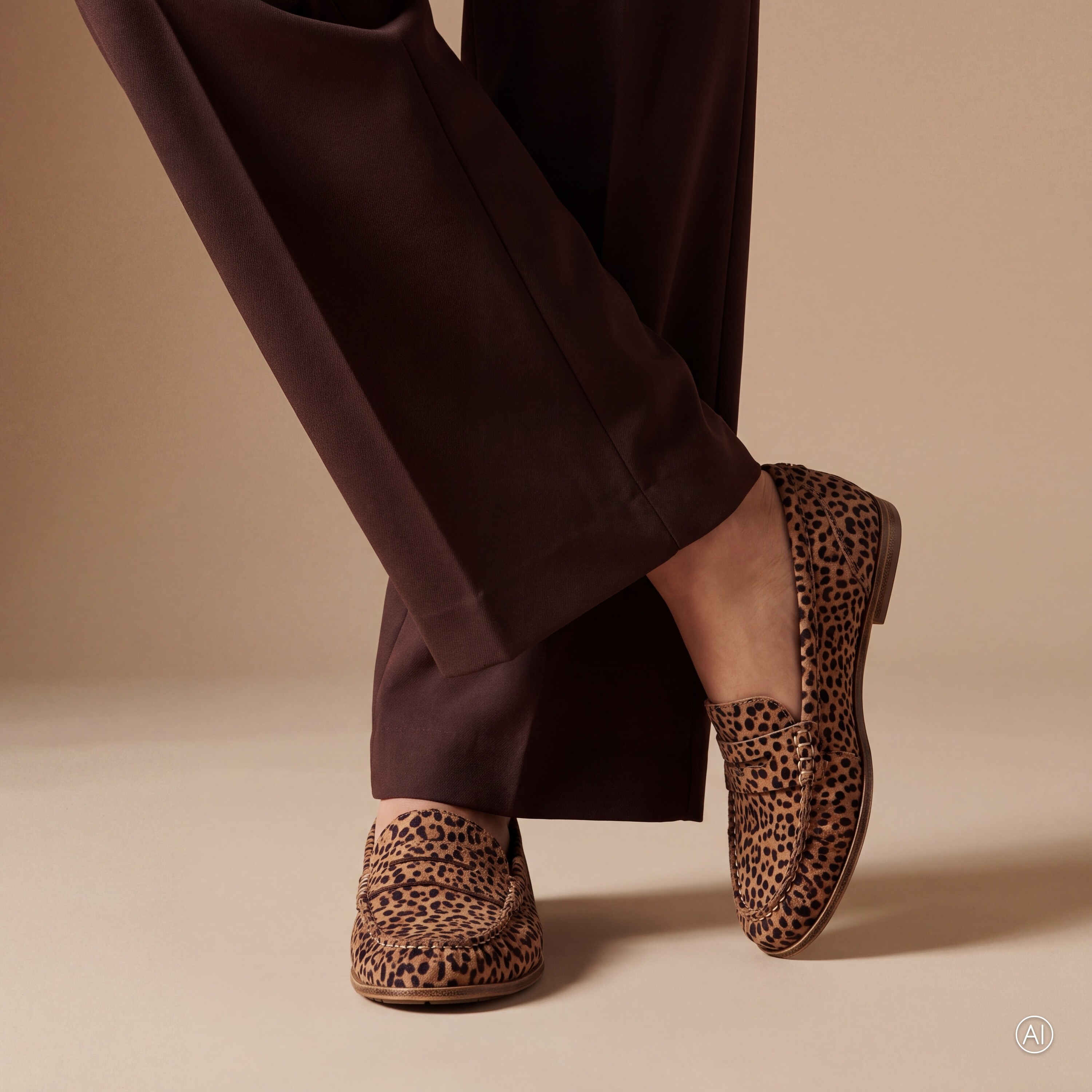 Tamaris Tamaris Leopard Loafers beige Suède