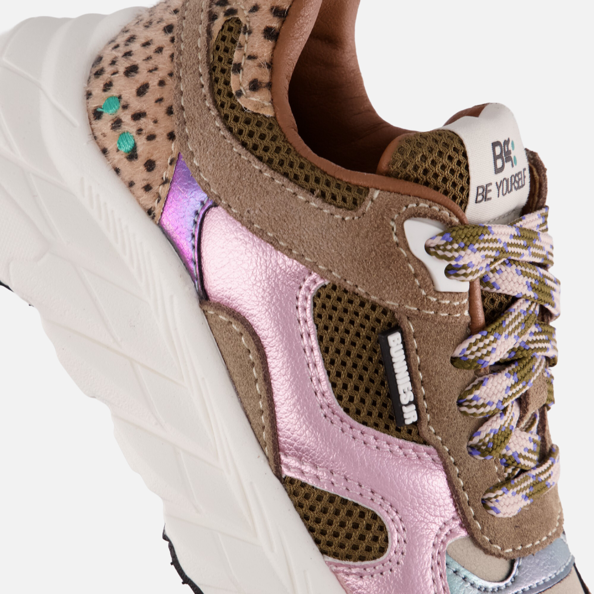 BunniesJR Reza Rush Sneakers taupe Leer afbeelding 4