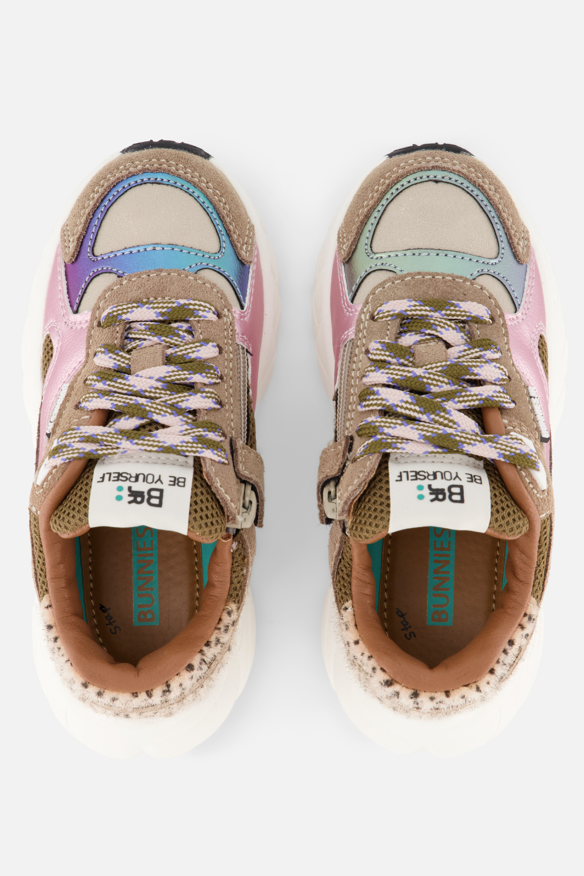 BunniesJR Reza Rush Sneakers taupe Leer afbeelding 2