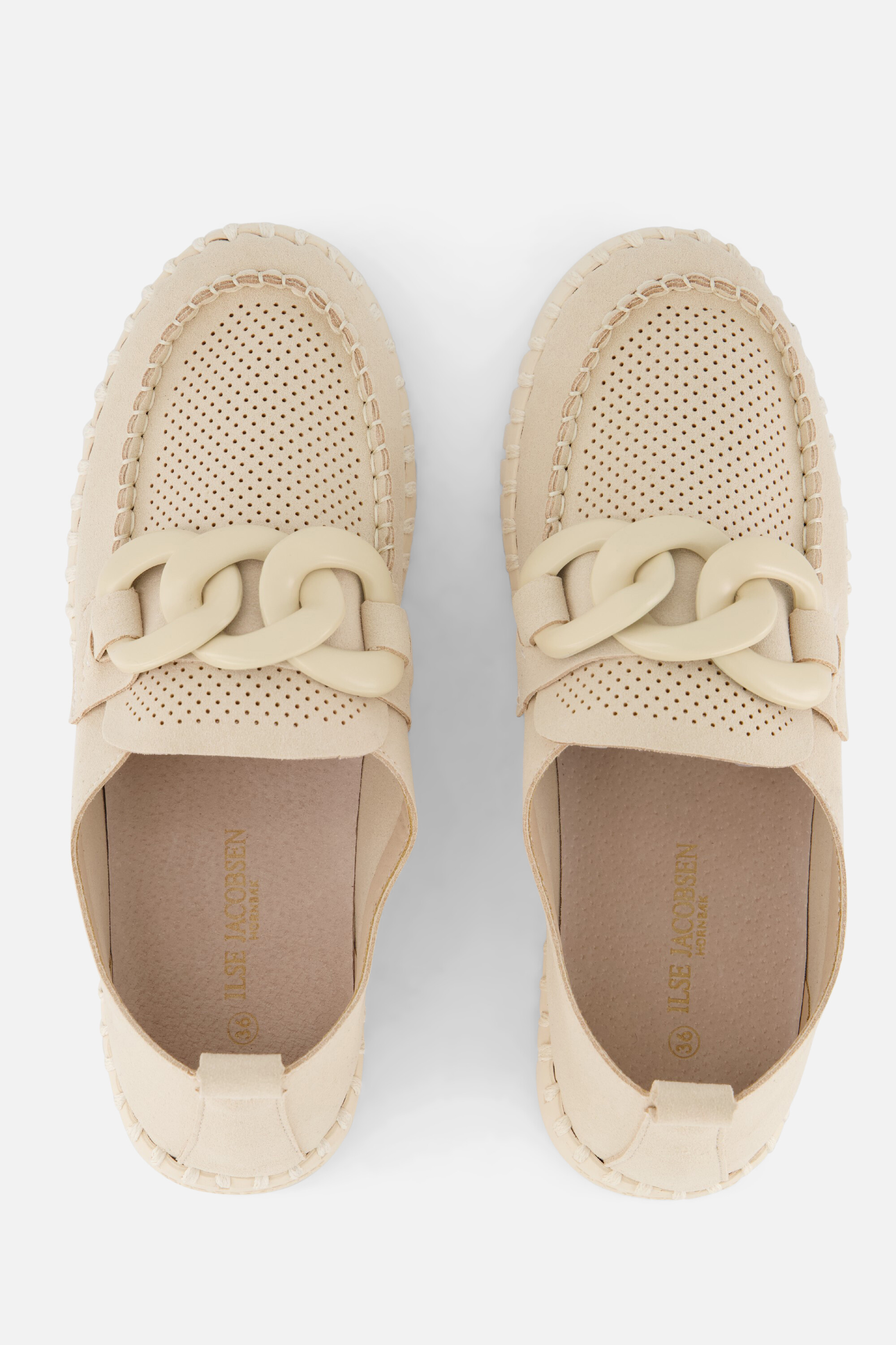 Ilse Jacobsen Tulip Loafers beige Microvezel afbeelding 2