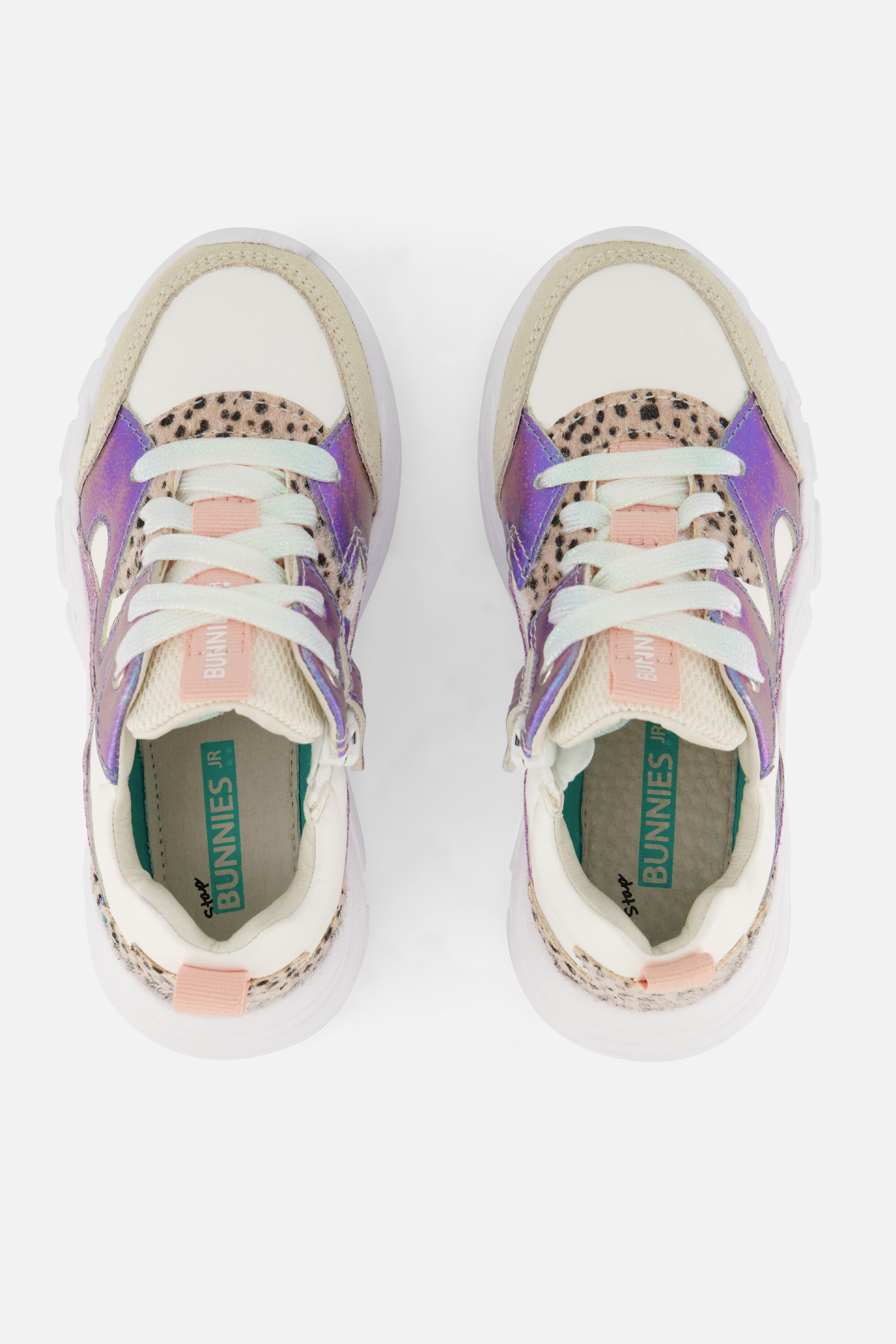 BunniesJR Sanne Spring Sneakers wit Leer afbeelding 2