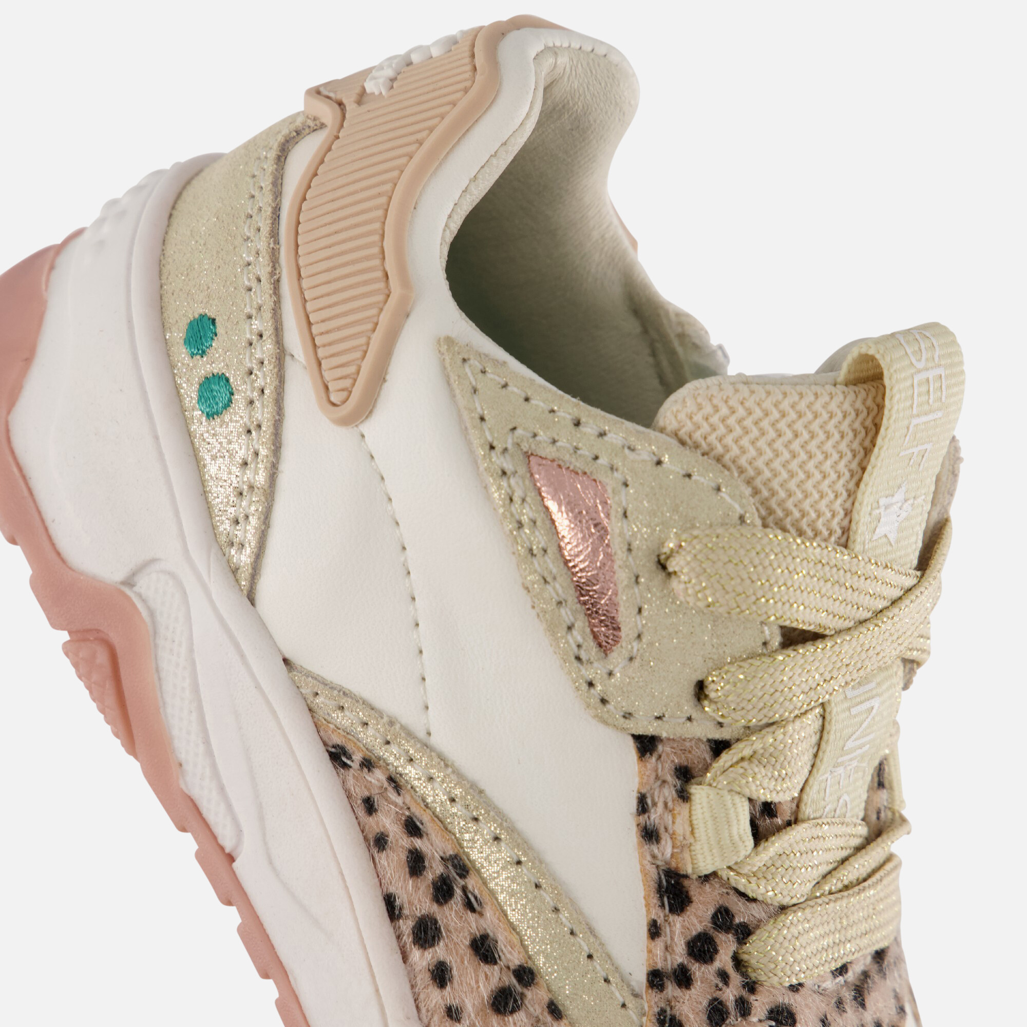 BunniesJR Cody Chunky Sneakers wit Leer afbeelding 4