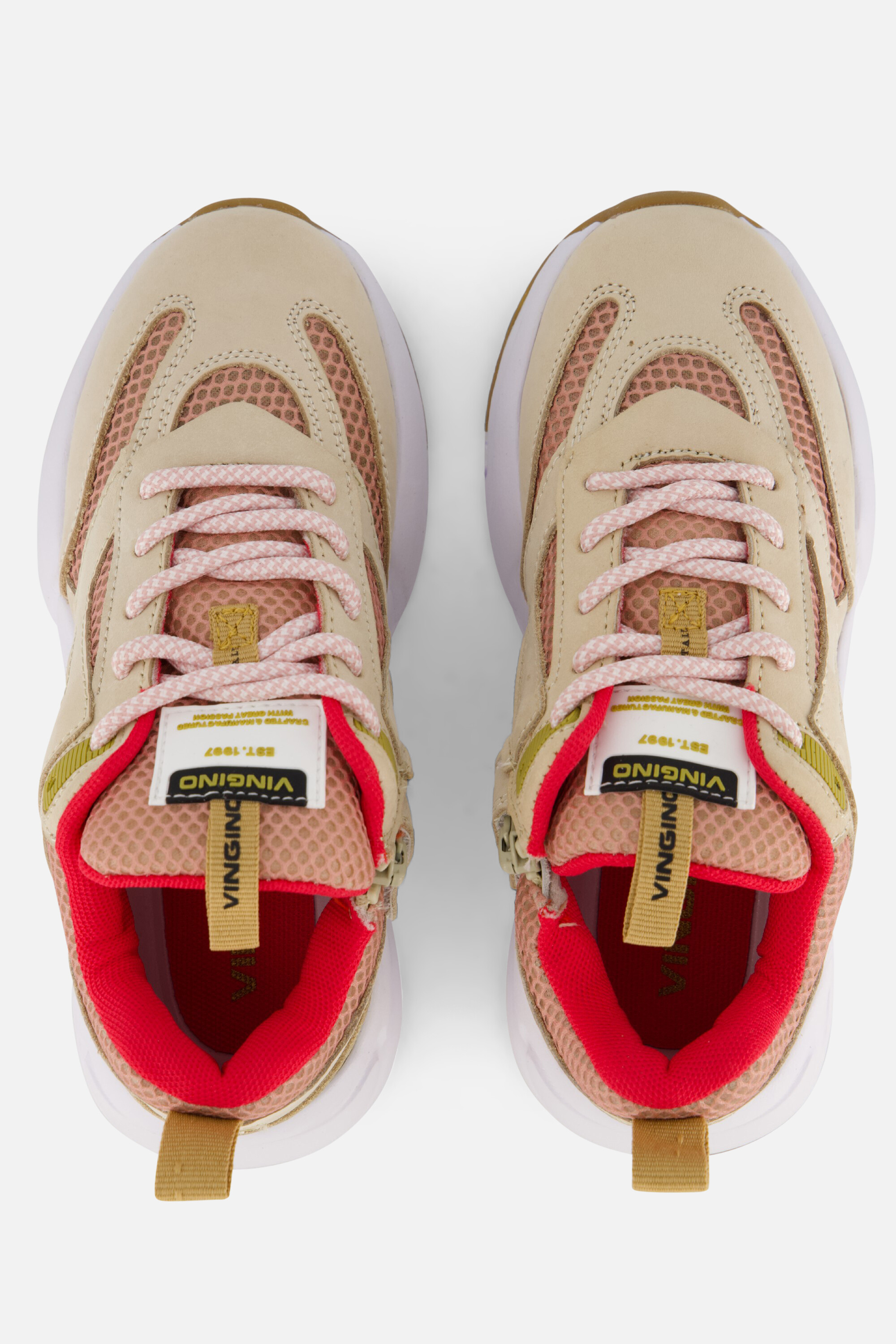 Vingino Odilia Lifestyle Runners Sneakers beige afbeelding 2