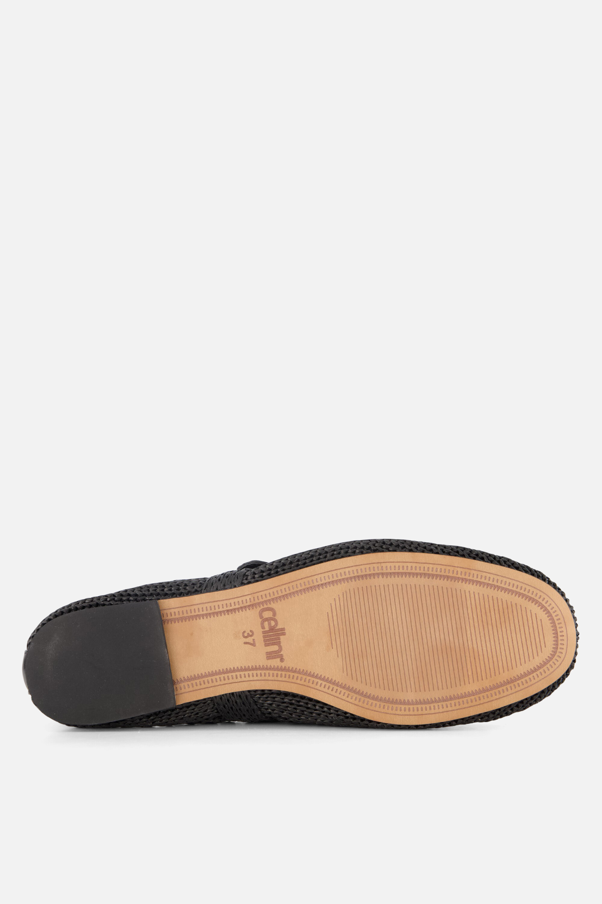 Cellini Ballerina's zwart Raffia afbeelding 3