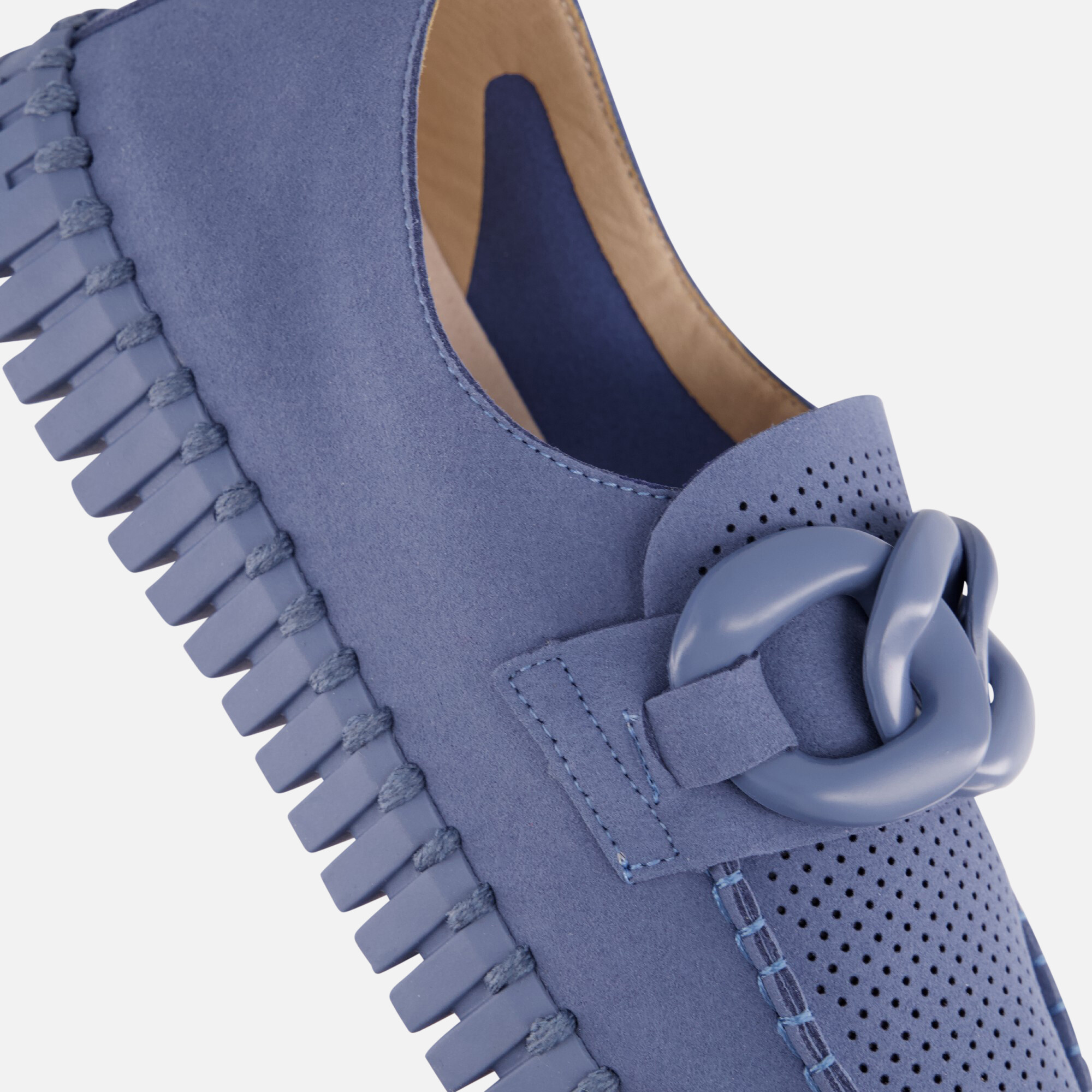 Ilse Jacobsen Tulip Loafers blauw Microvezel afbeelding 4