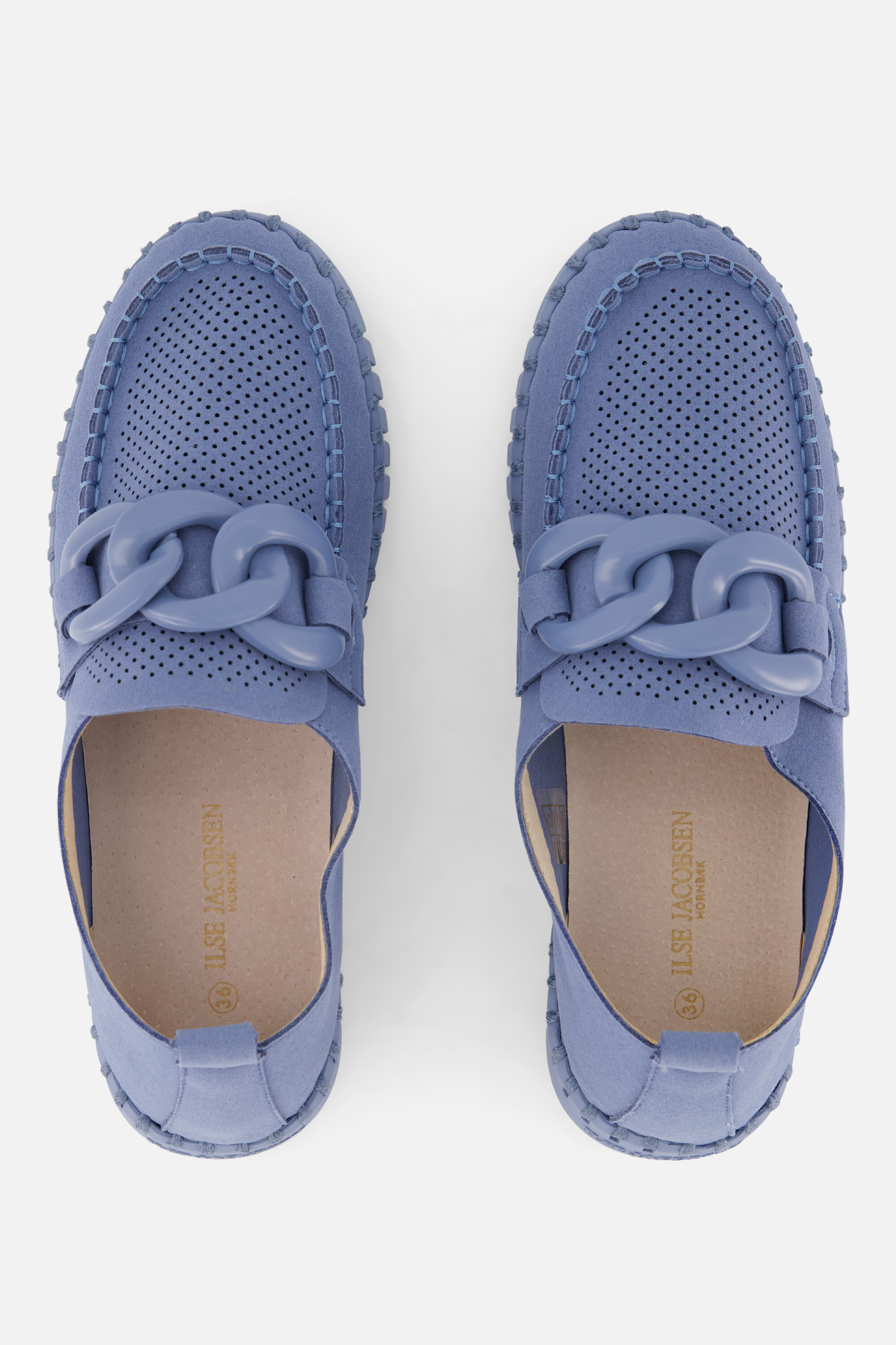 Ilse Jacobsen Tulip Loafers blauw Microvezel afbeelding 2