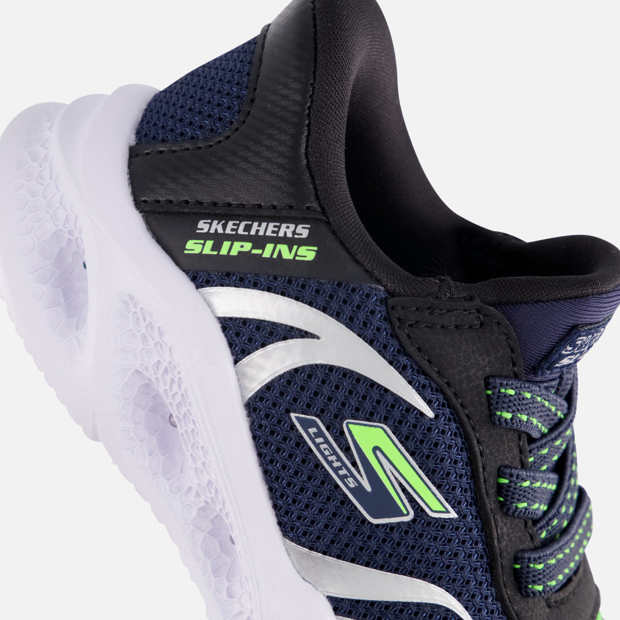 Skechers Meteor Lights Slip-ins Sneakers blauw afbeelding 4