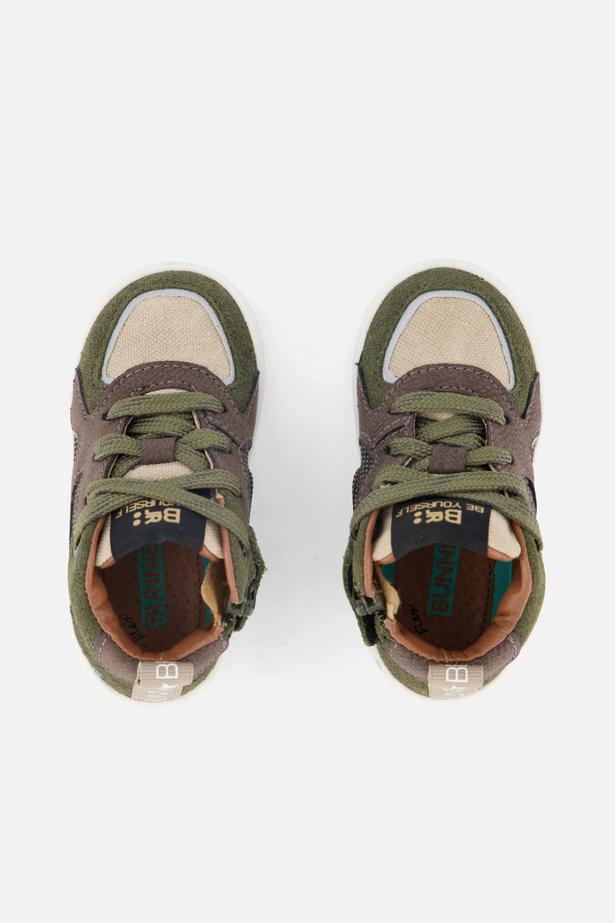 BunniesJR Moos Mellow Sneakers groen Leer afbeelding 2