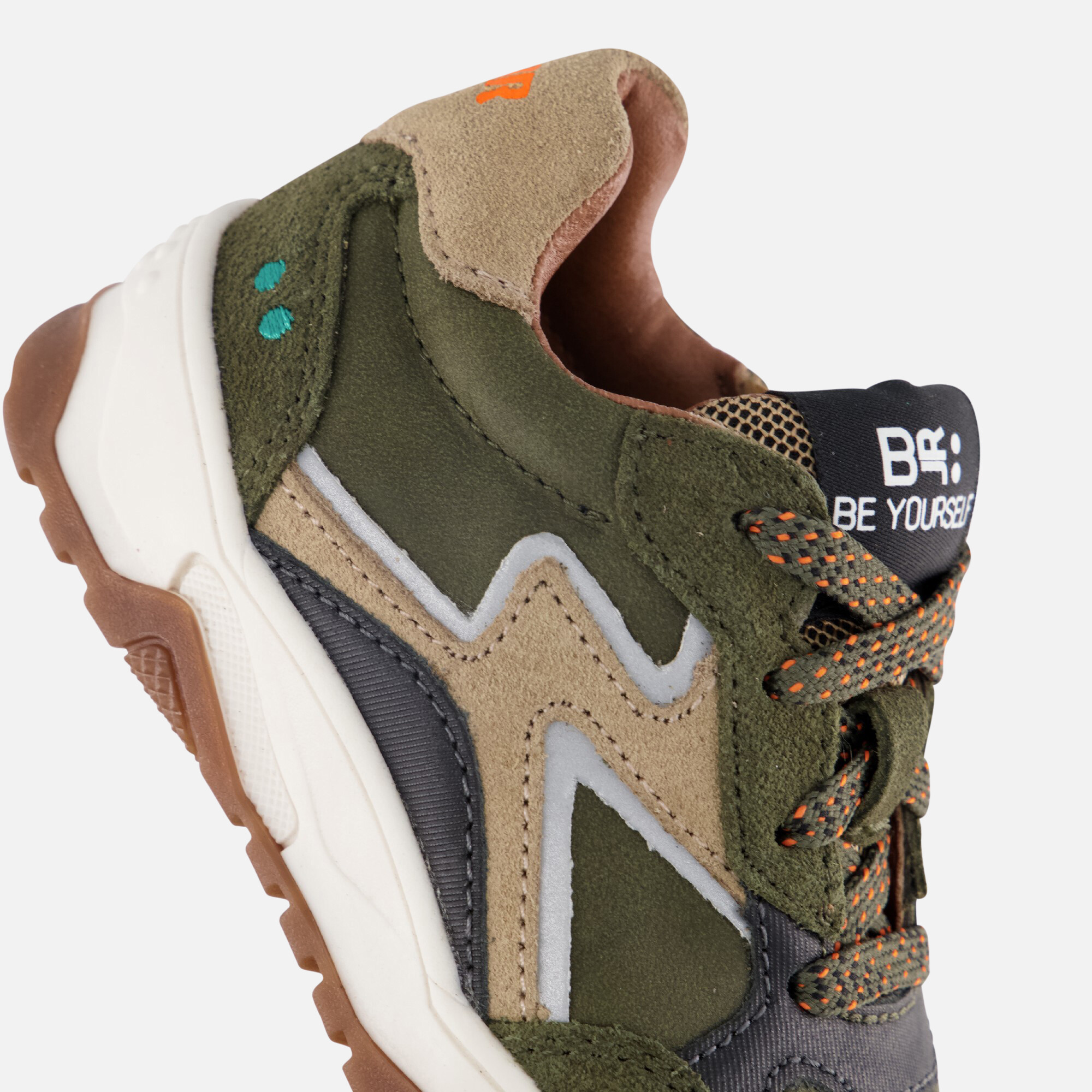 BunniesJR Cleo Chunky Sneakers groen Leer afbeelding 4