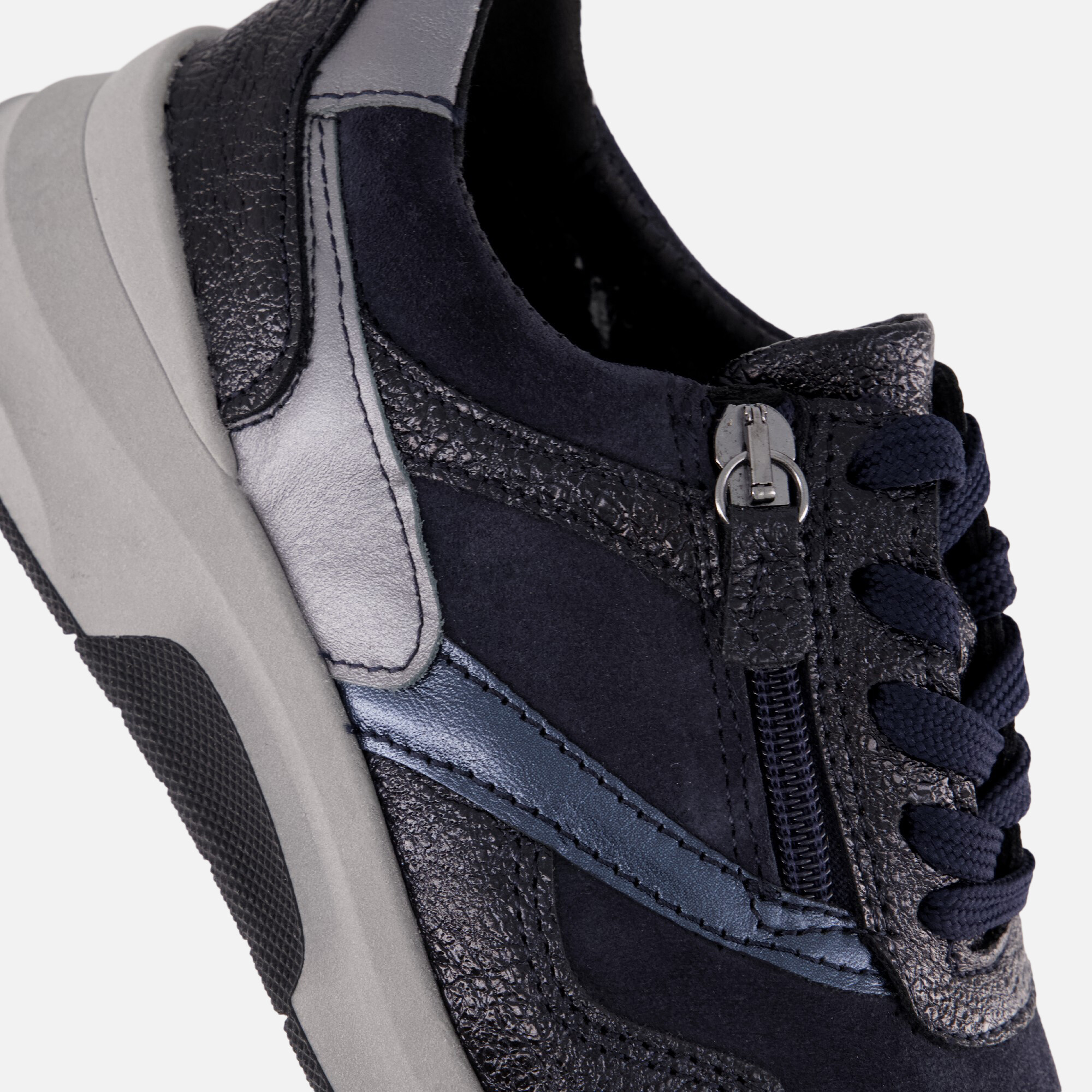 Feyn Jasmin Sneakers blauw Suede afbeelding 4
