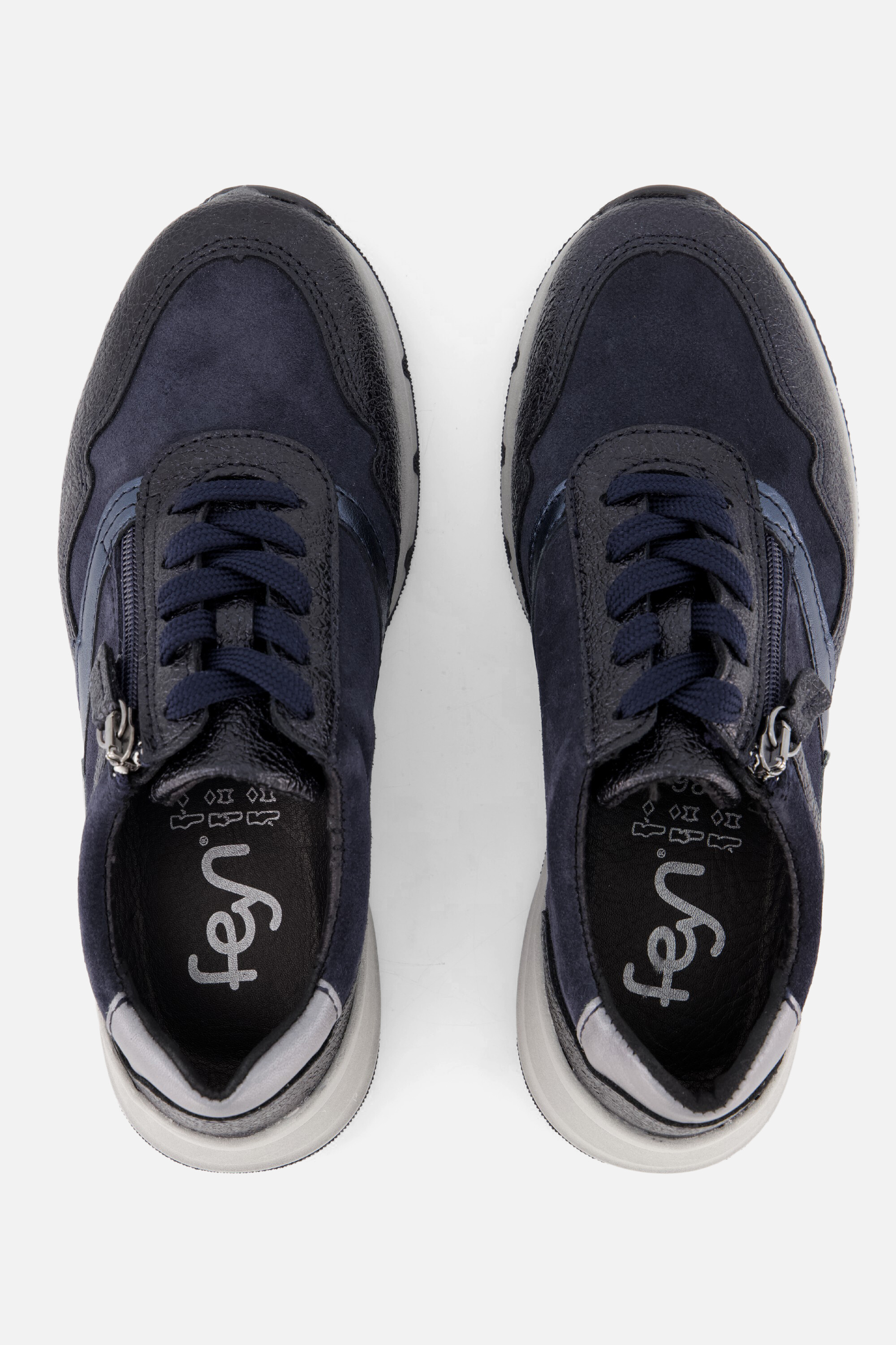 Feyn Jasmin Sneakers blauw Suede afbeelding 2