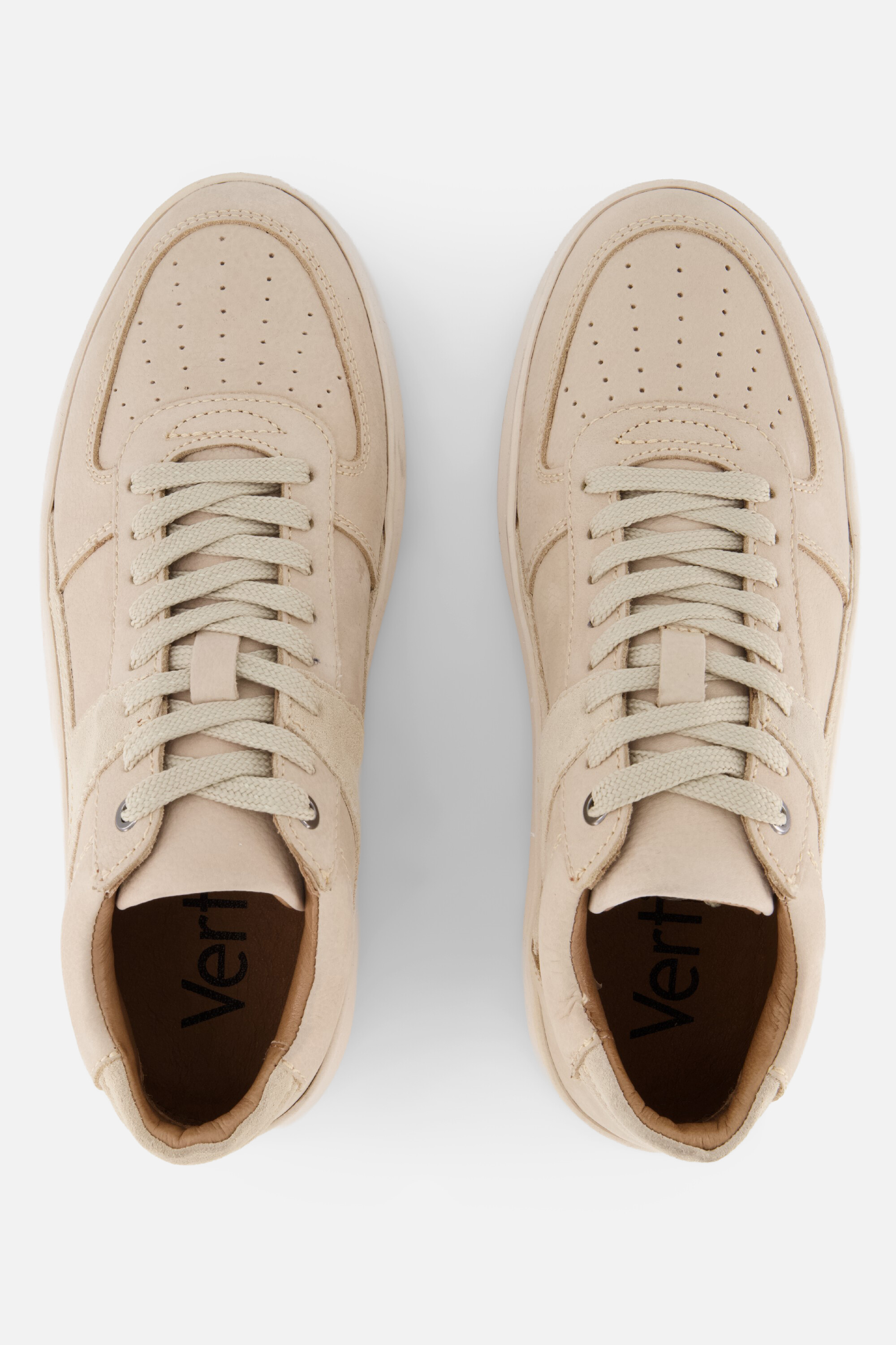 Vertice Veterschoenen beige Leer afbeelding 3