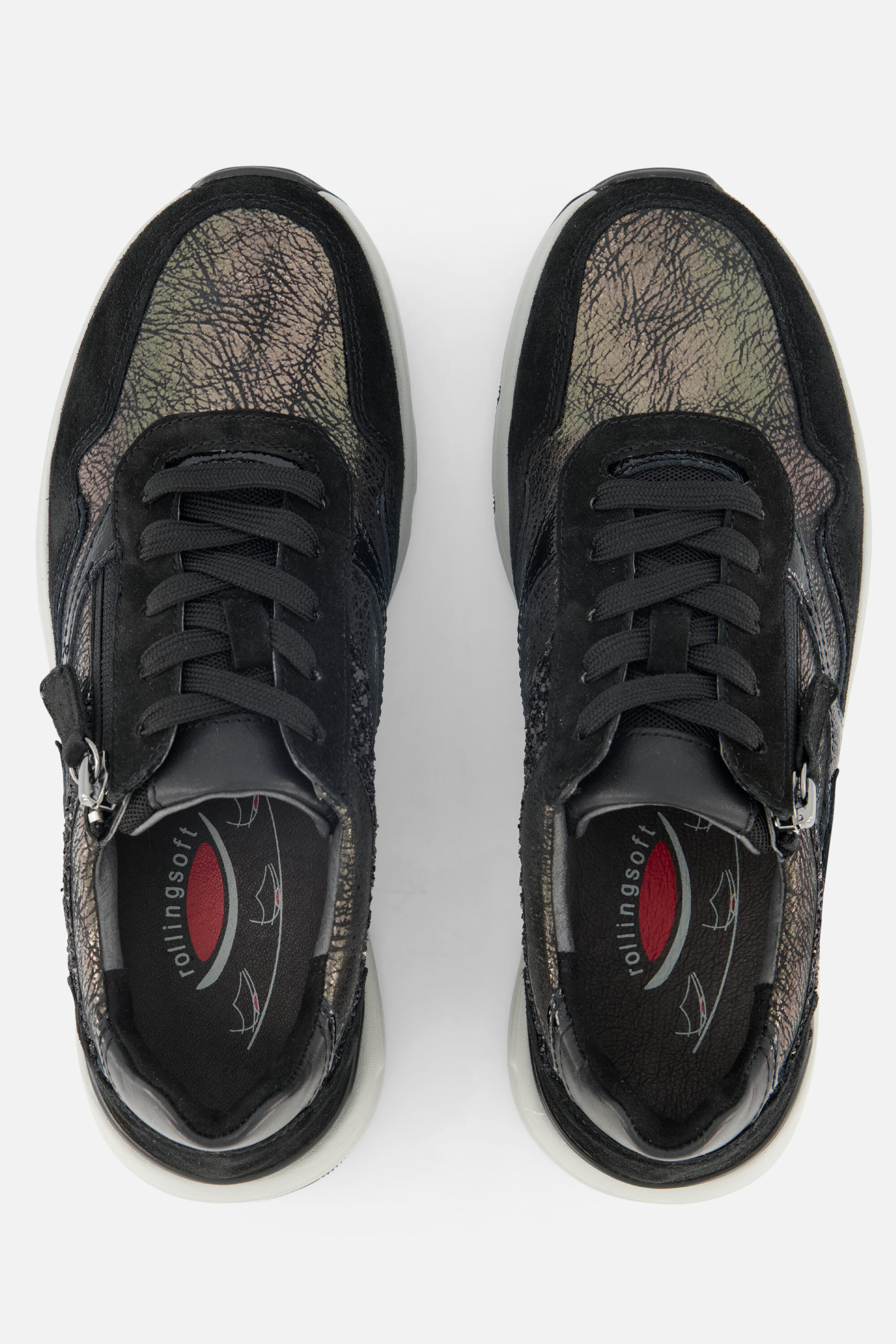 Gabor Rollingsoft Sneakers grijs Textiel afbeelding 2
