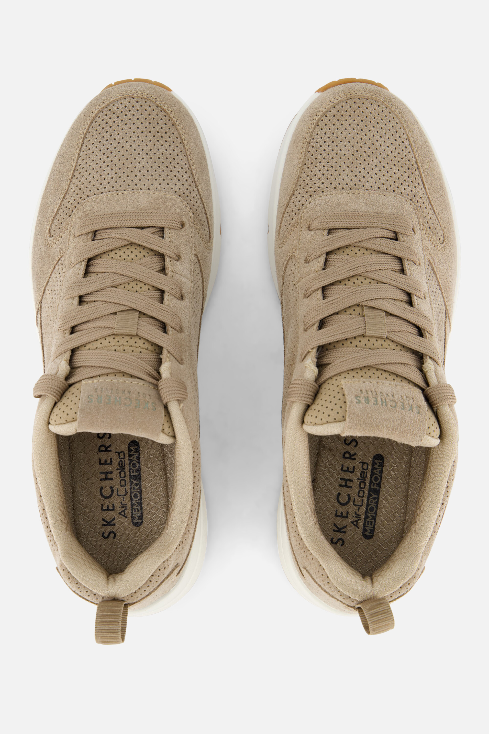 Skechers Uno Stand On Air sneakers taupe Suede afbeelding 3