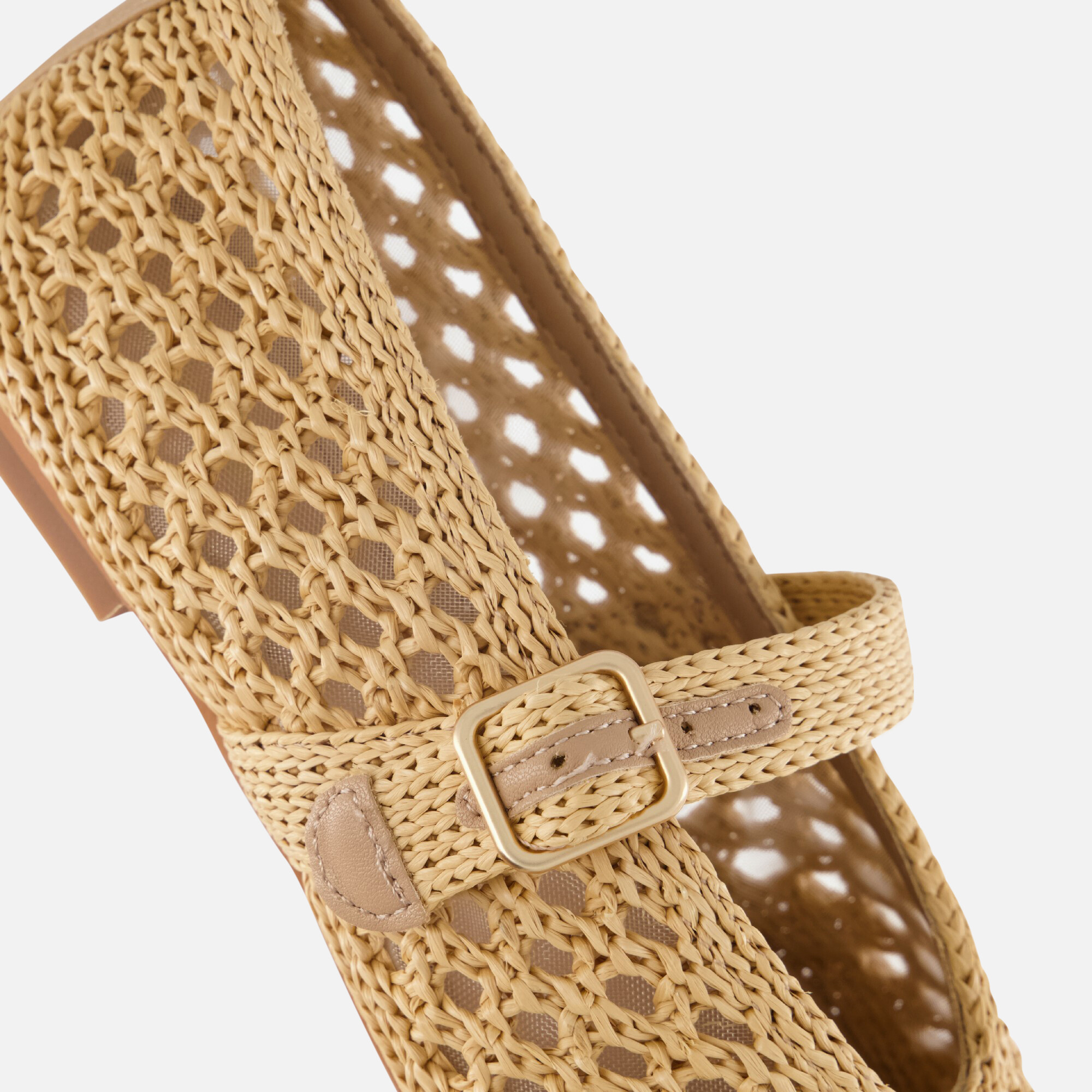 Cellini Ballerina's beige Raffia afbeelding 4