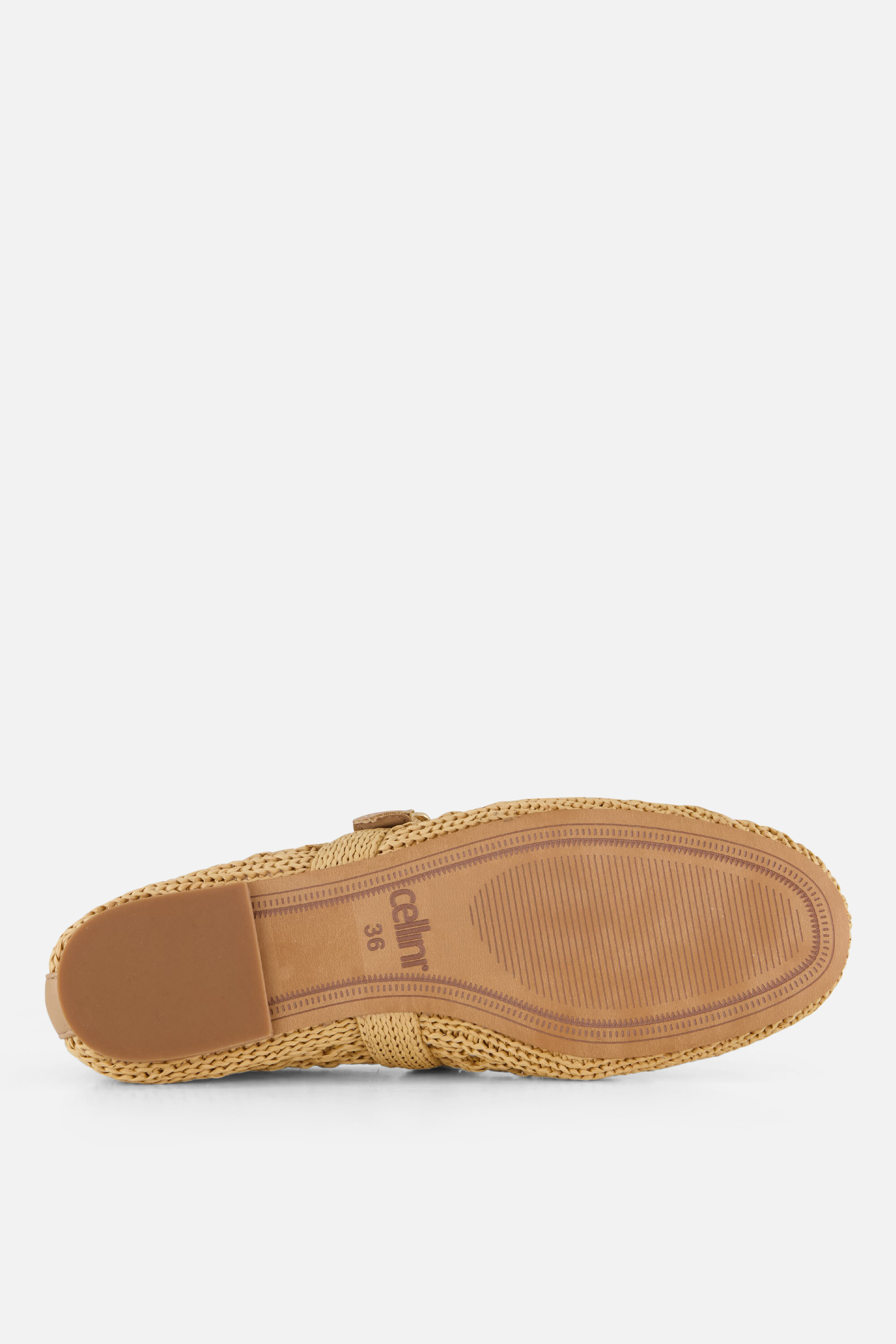 Cellini Ballerina's beige Raffia afbeelding 3