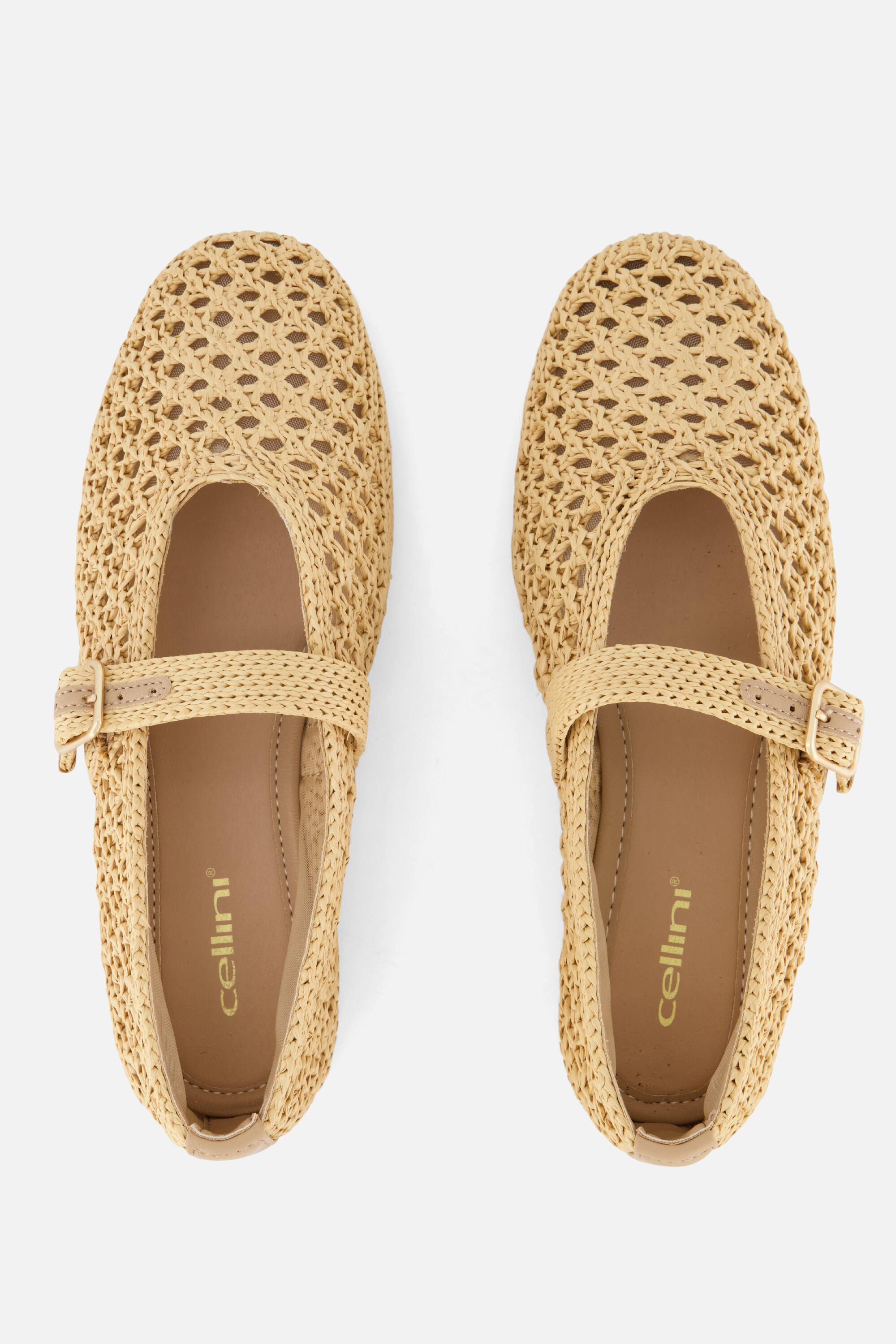 Cellini Ballerina's beige Raffia afbeelding 2