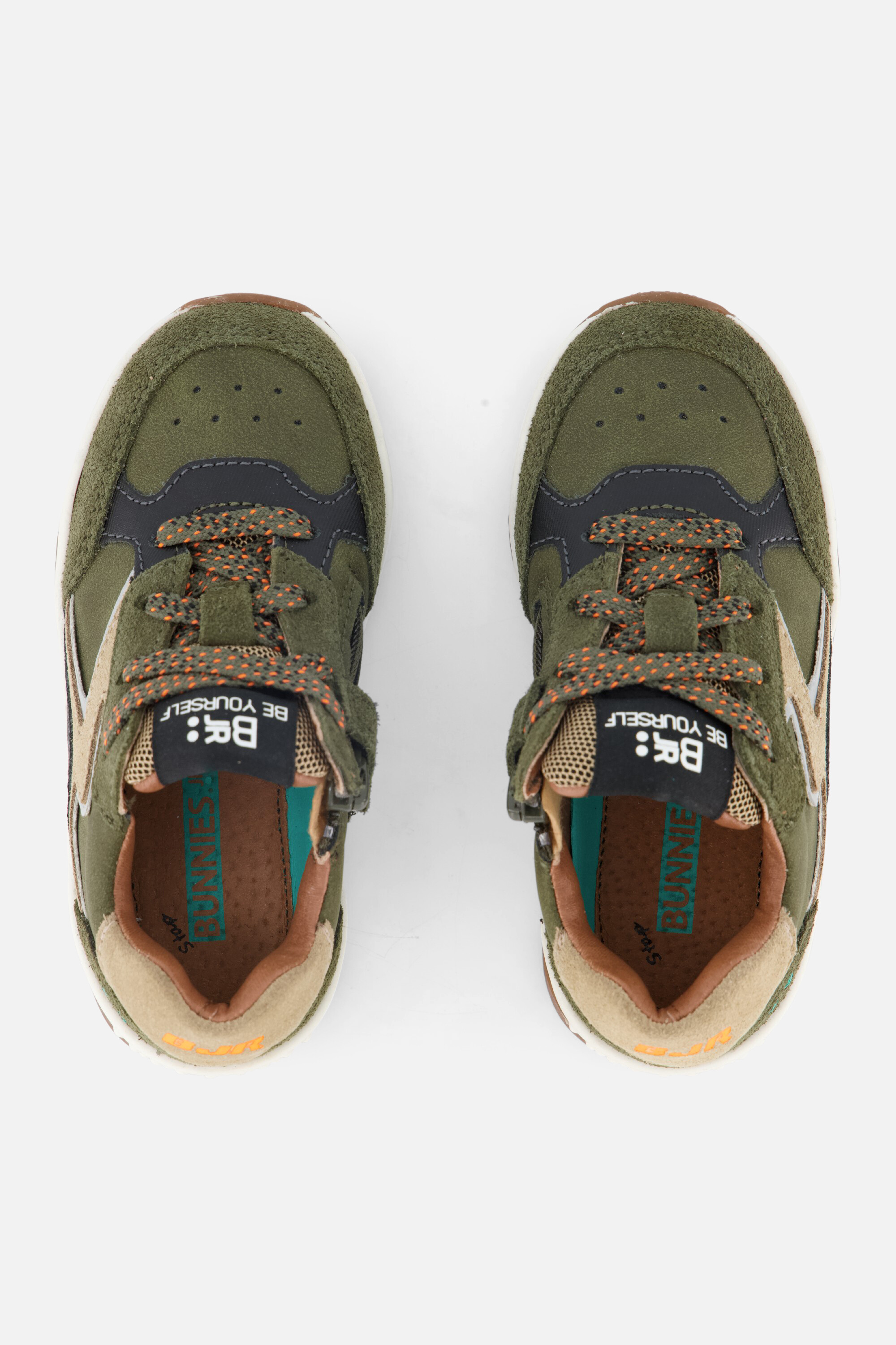 BunniesJR Cleo Chunky Sneakers groen Leer afbeelding 2