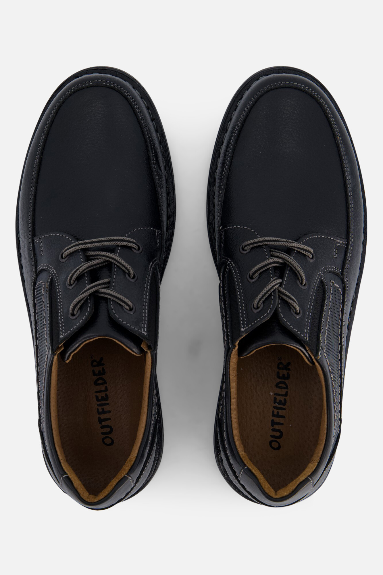 Outfielder Veterschoenen zwart Leer afbeelding 3