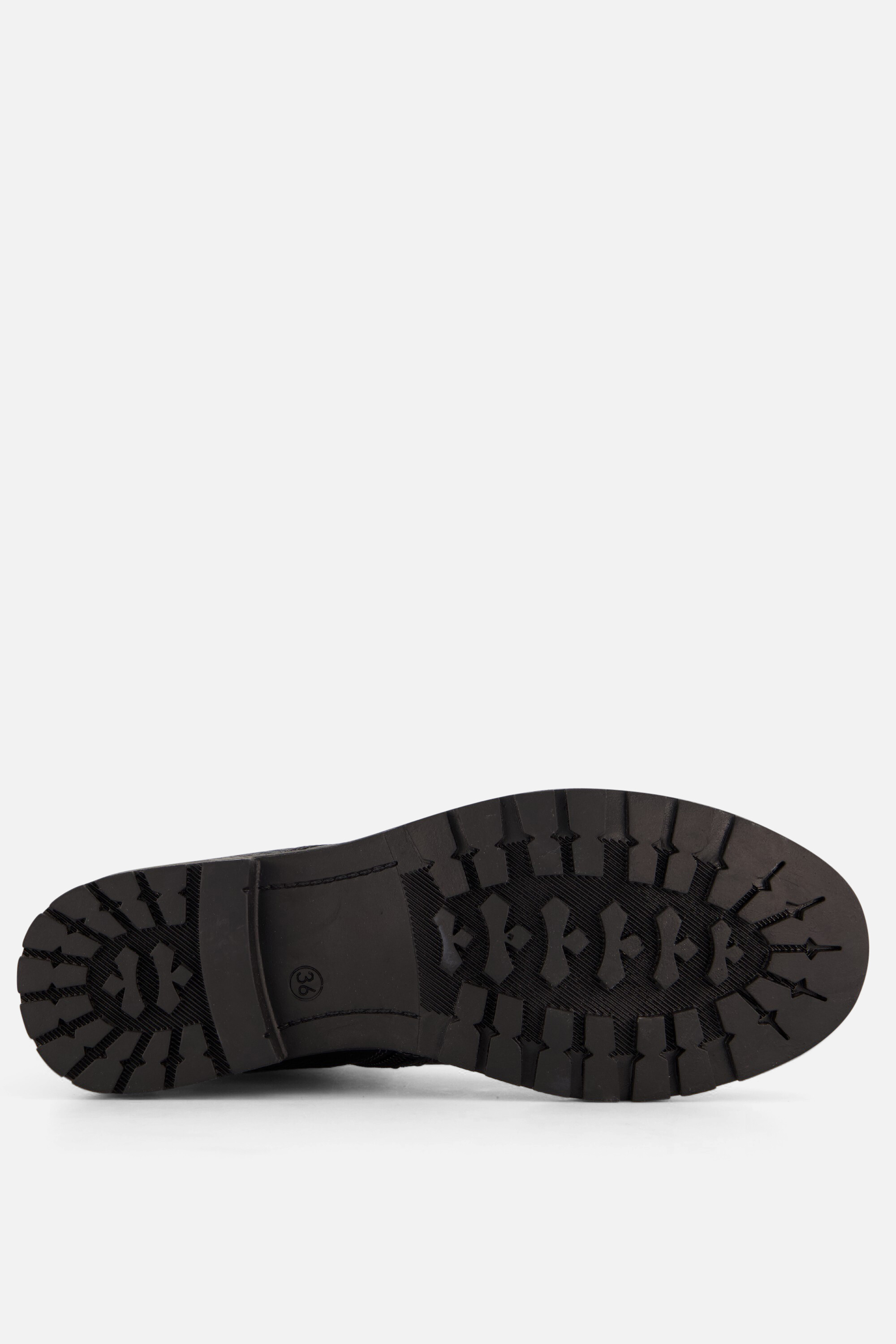 Muyters Veterboots Fur zwart Leer afbeelding 3
