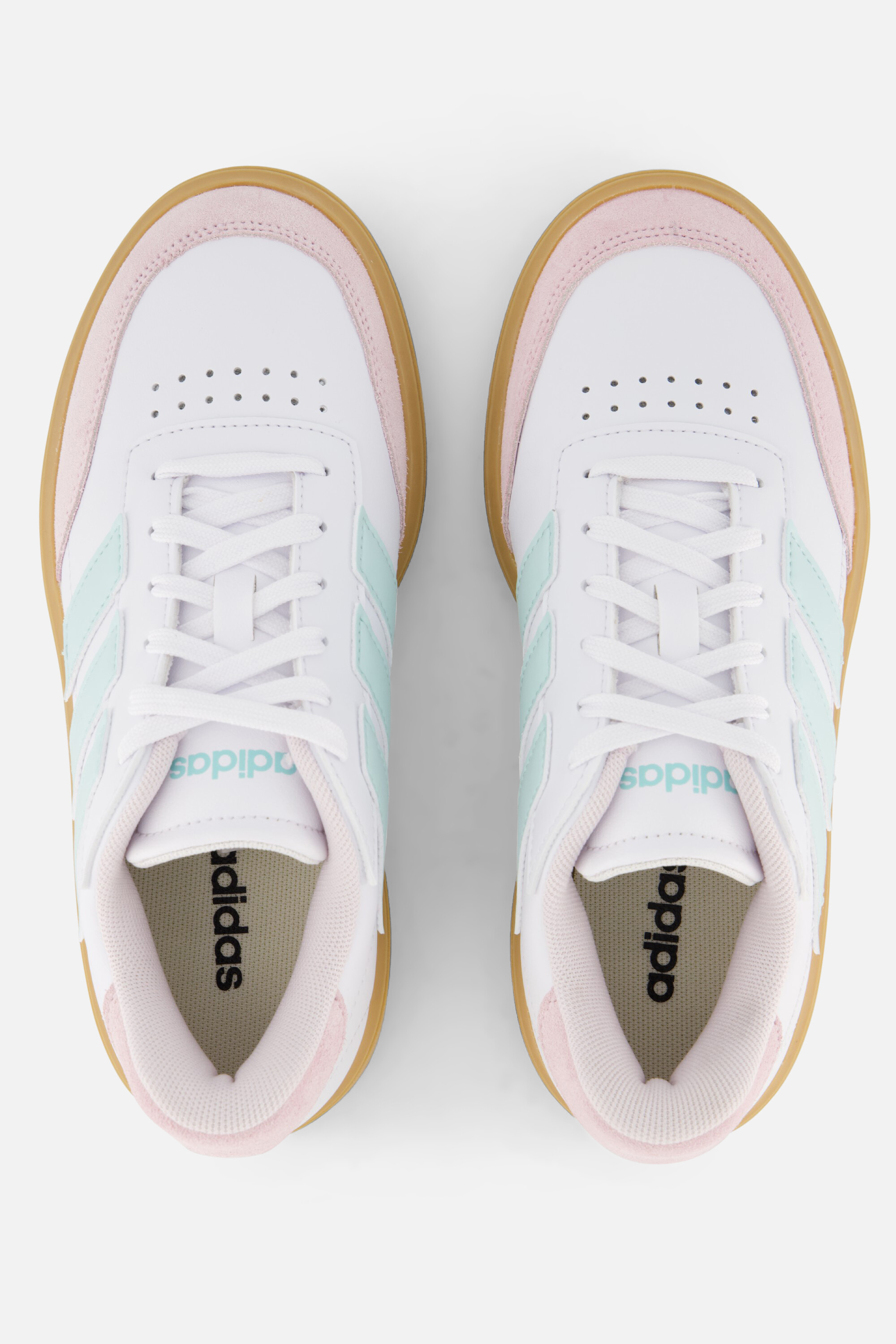 Adidas Courtblock Sneakers wit Imitatieleer afbeelding 2