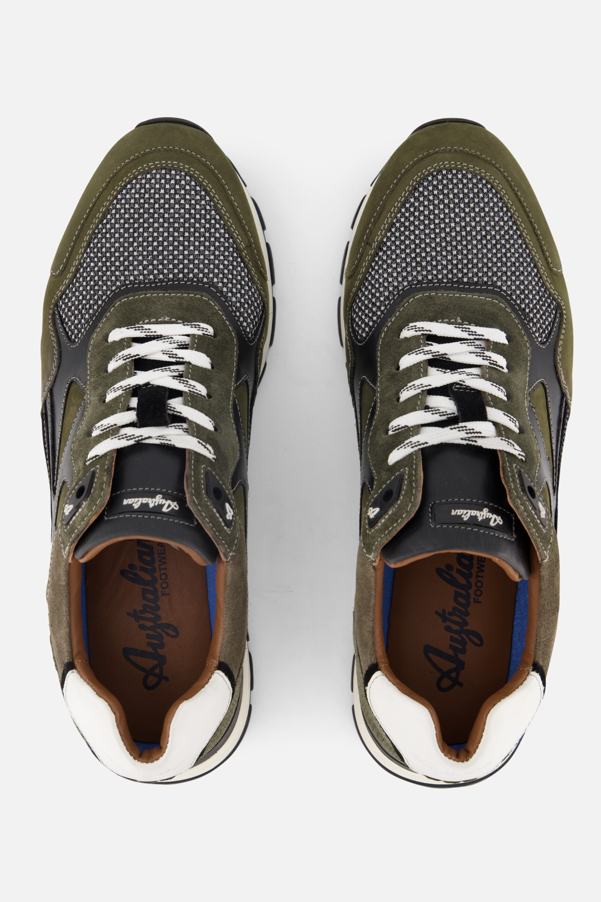 Australian Tiago Sneakers groen Leer afbeelding 3