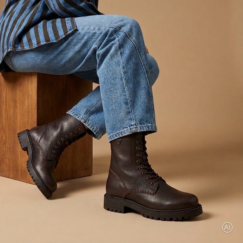 Cellini Veterboots bruin Leer - Maat 42