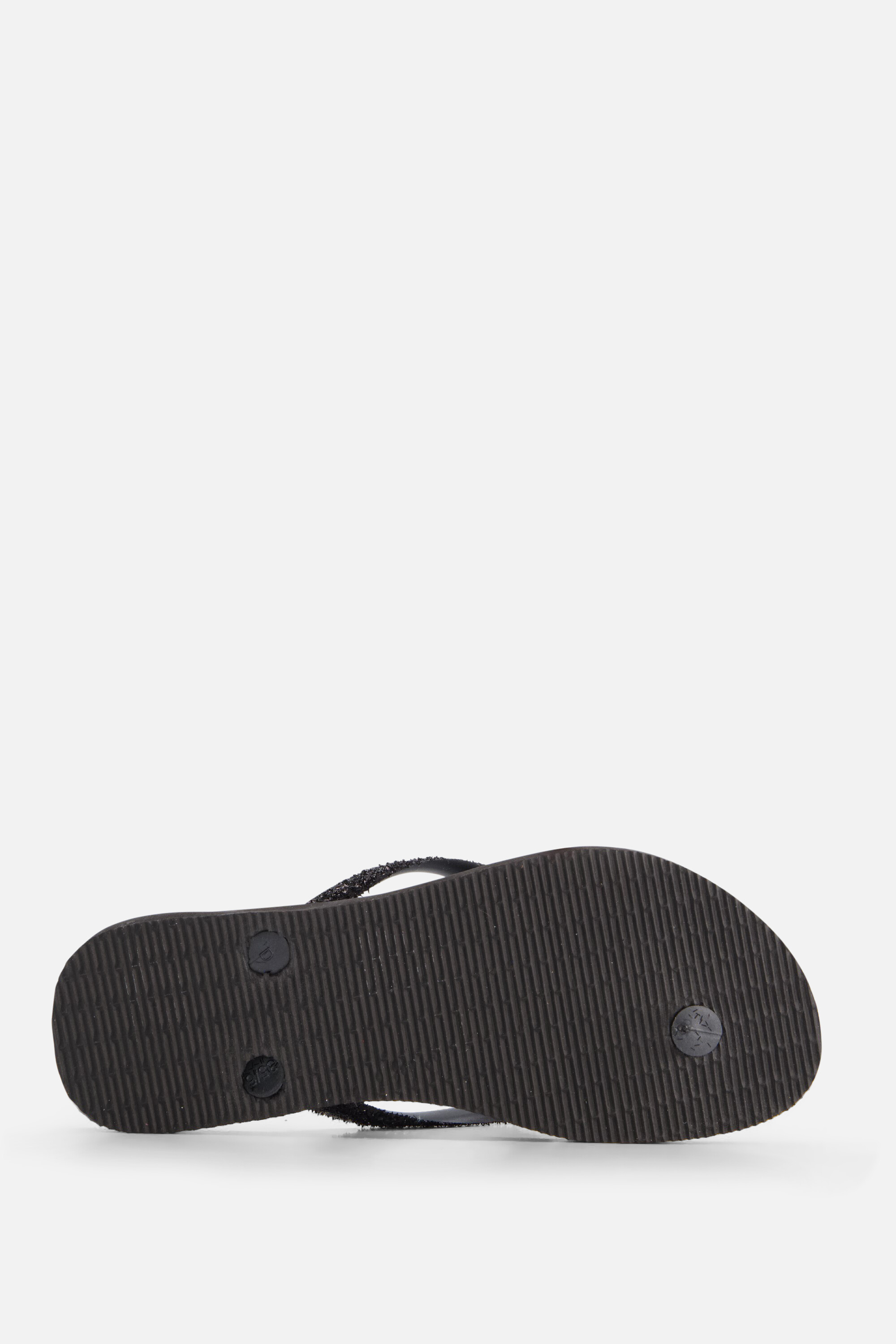 Havaianas Slim Glitter Slippers zwart Rubber afbeelding 2