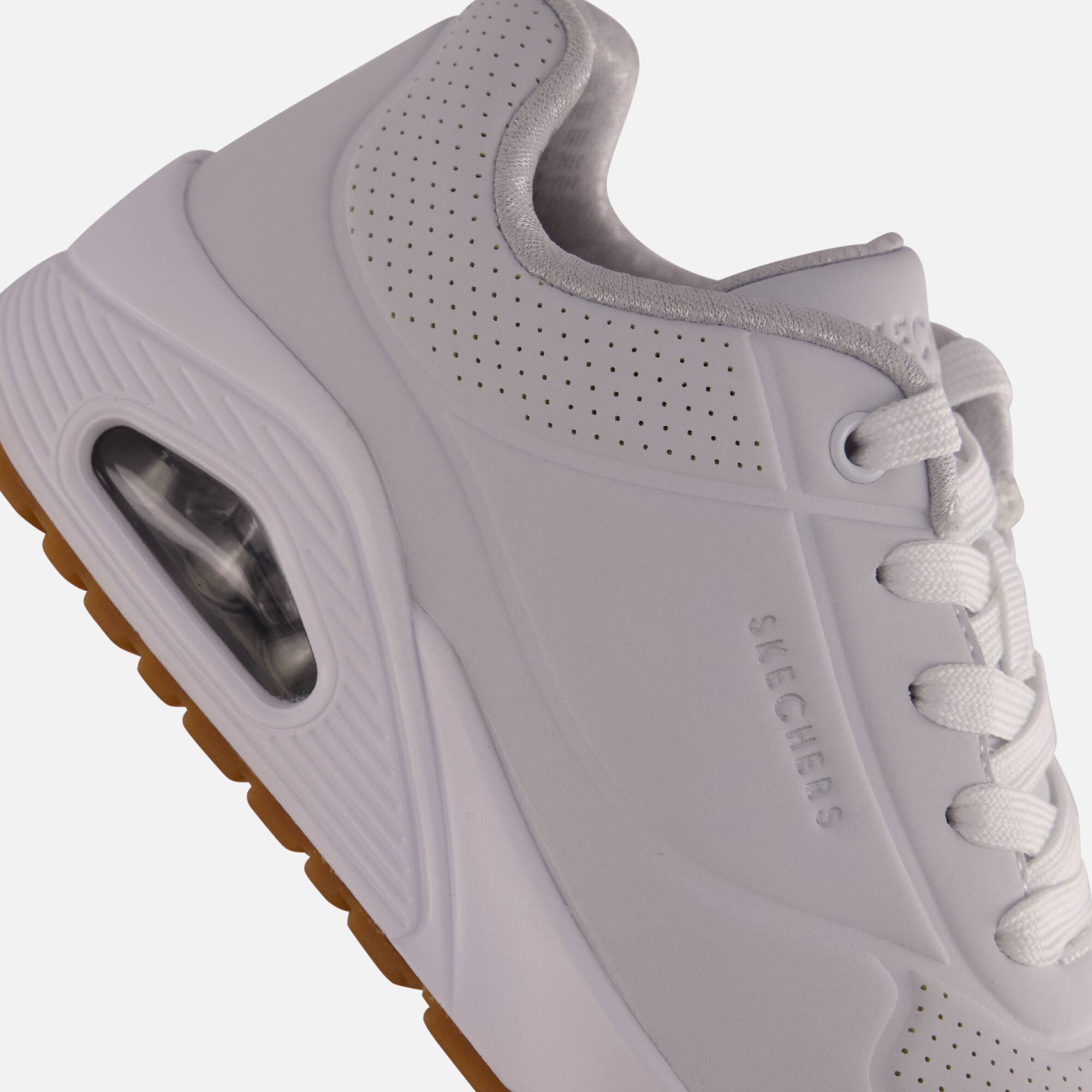Skechers Uno Air Blitz sneakers wit Imitatieleer afbeelding 4