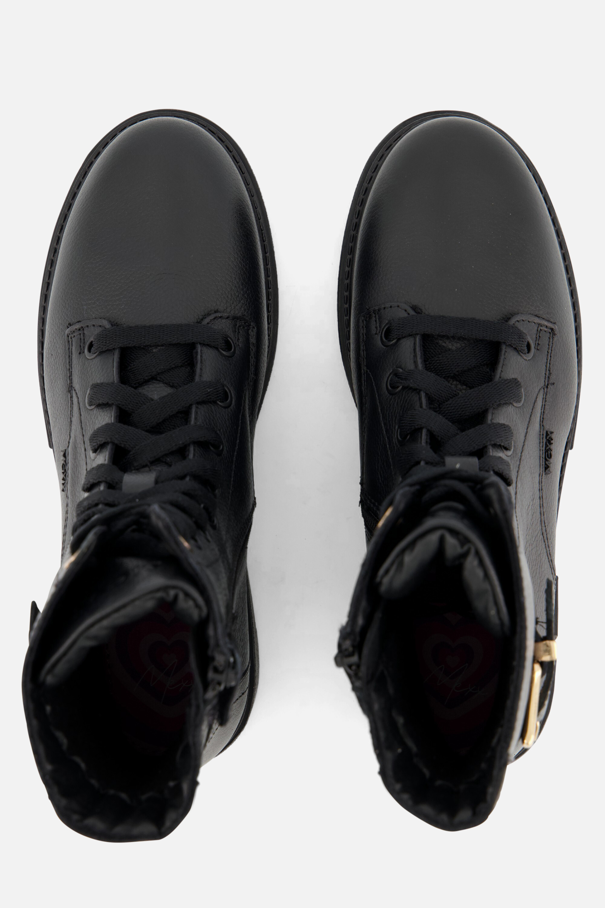 Mexx Zoe Zara Veterboots zwart Leer afbeelding 2