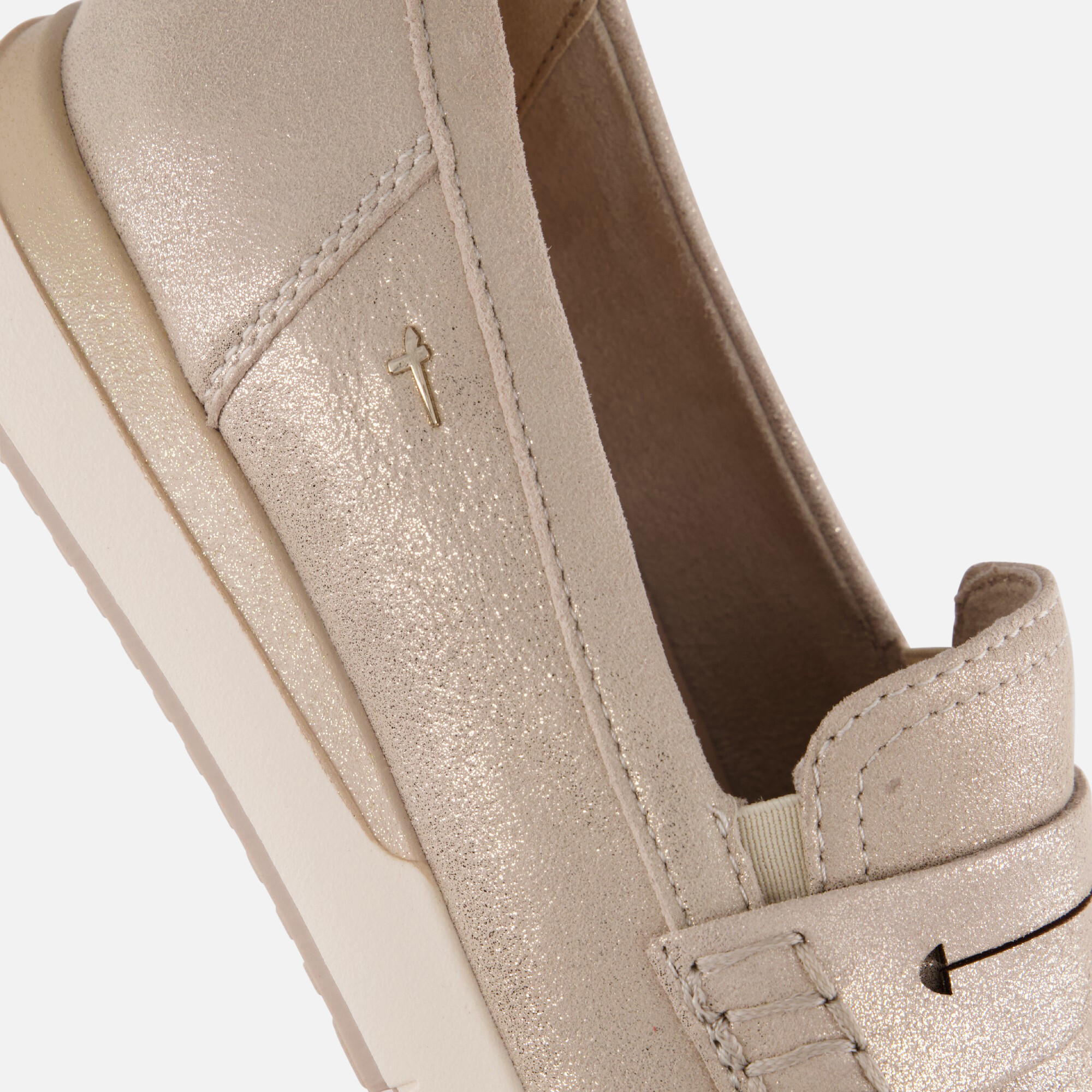 Tamaris Comfort Instappers beige Leer afbeelding 4