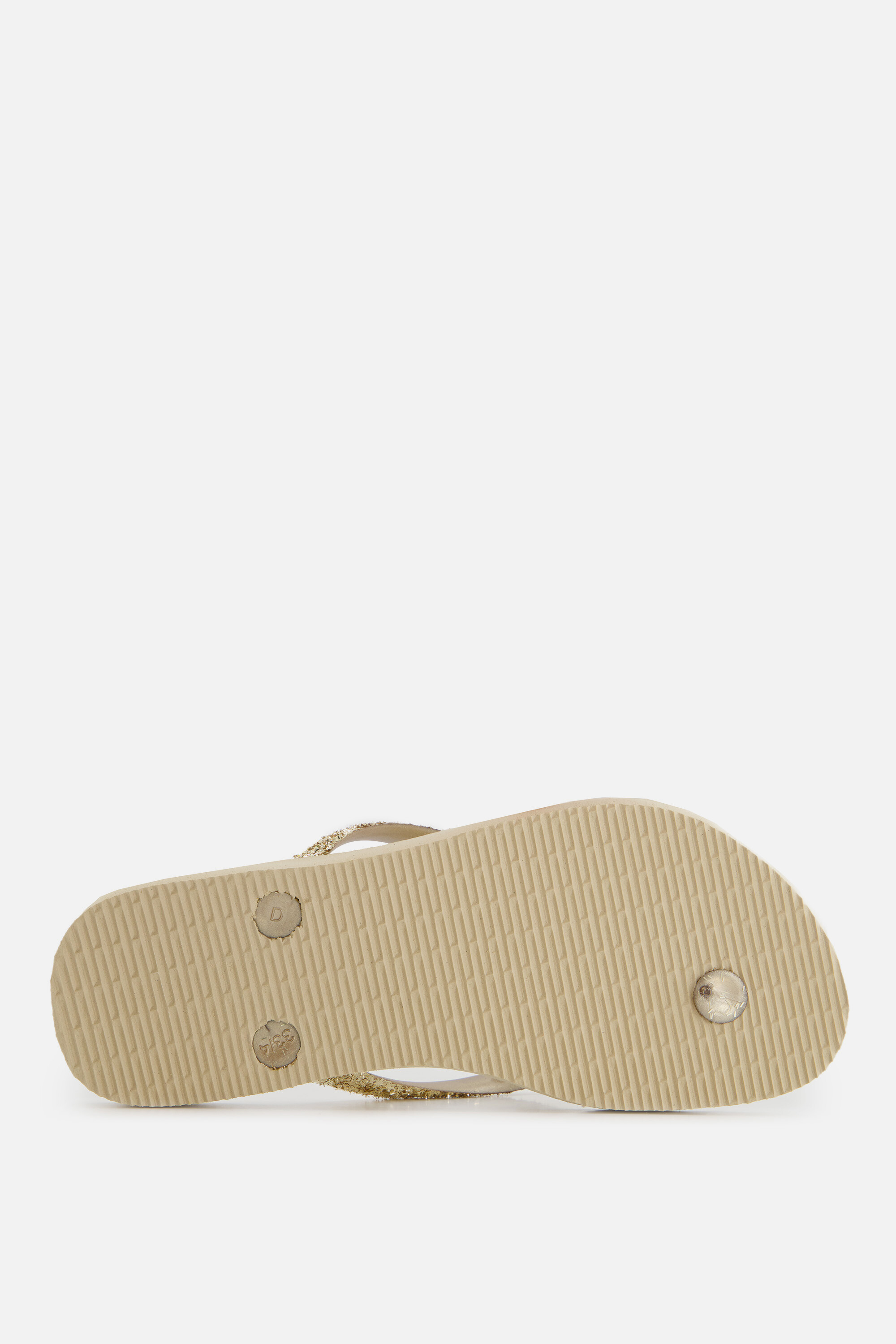 Havaianas Slim Glitter II Slippers beige Rubber afbeelding 2