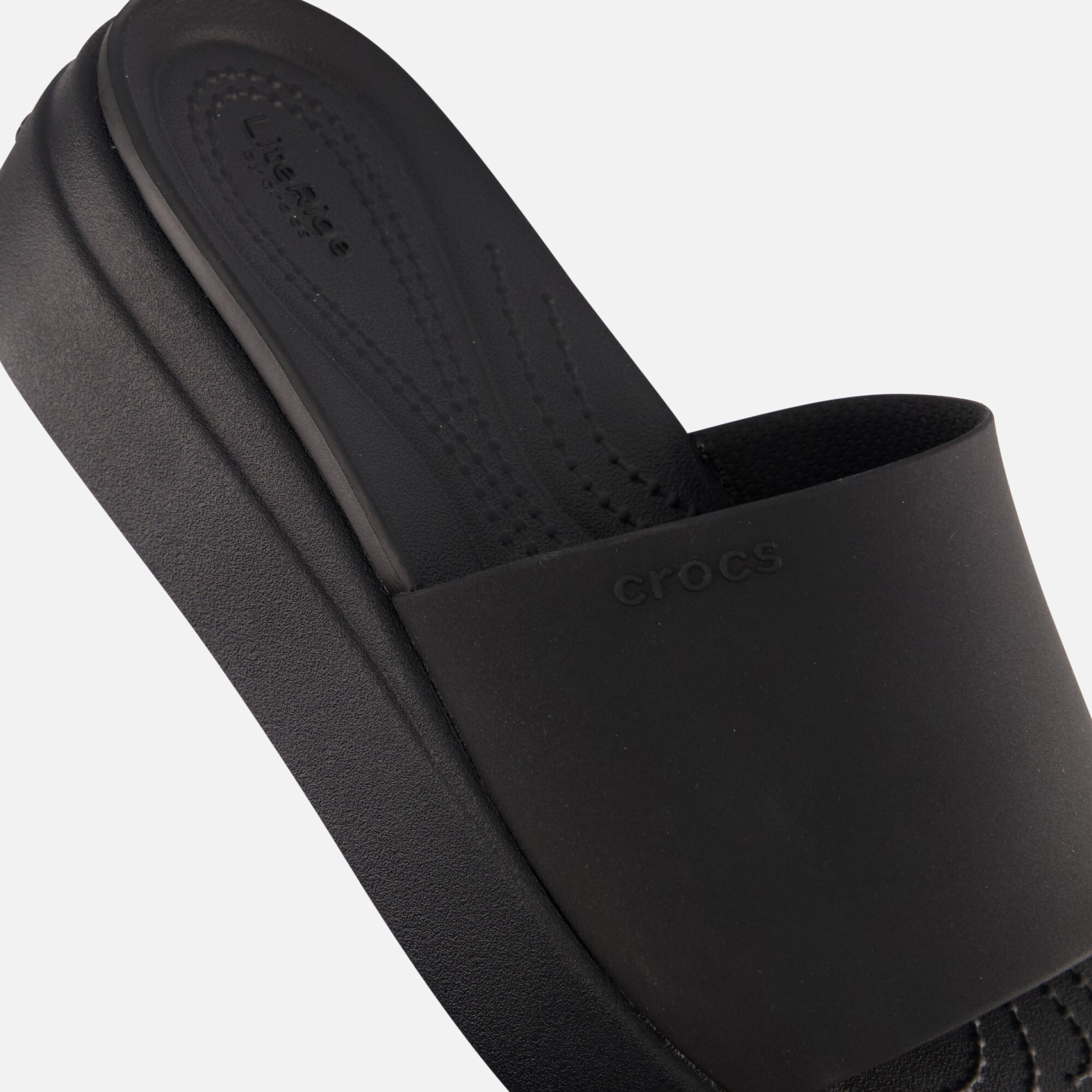 Crocs Brooklyn Slide Slippers zwart Rubber afbeelding 3
