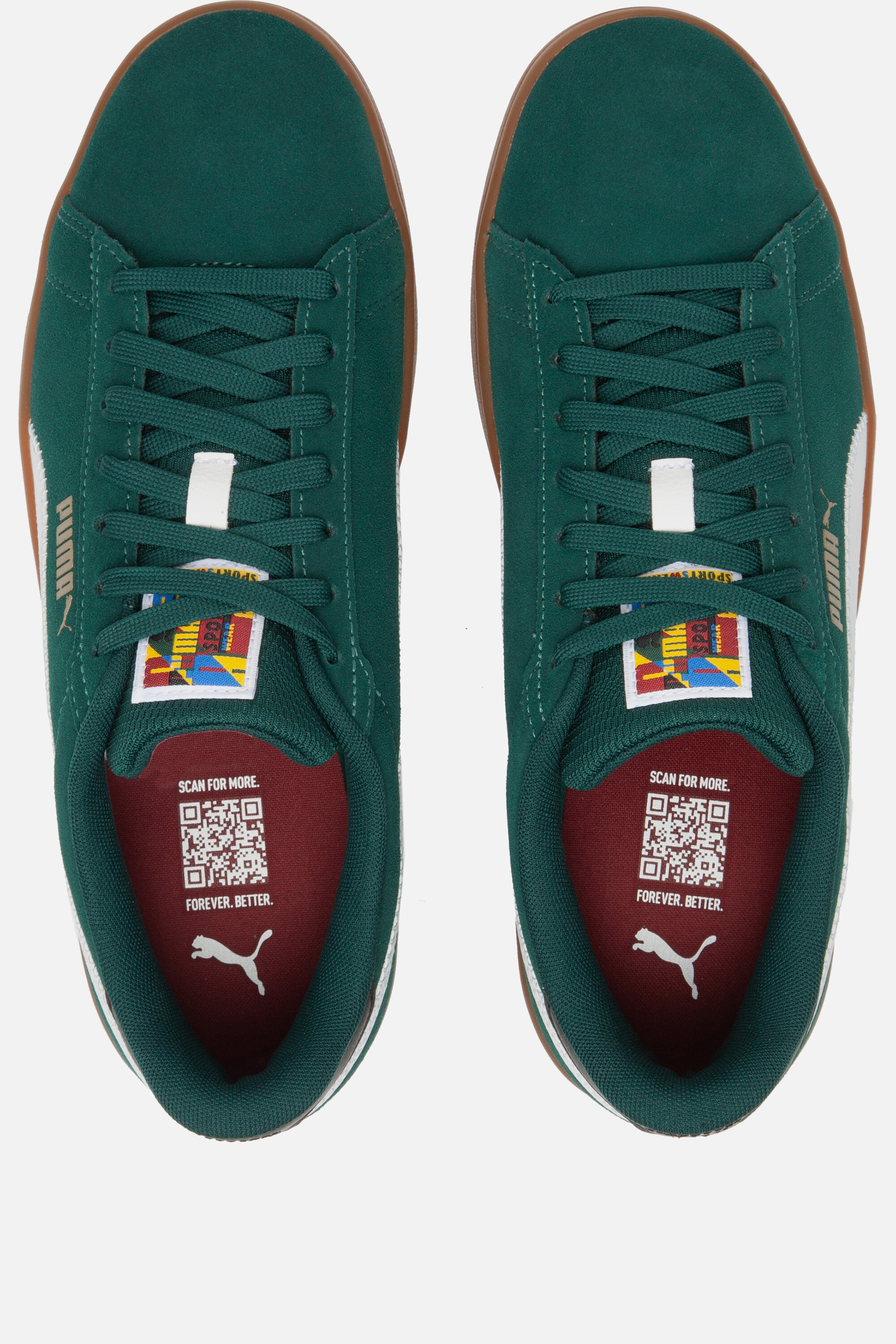 Puma Smash 3.0 Sneakers groen Suede afbeelding 2