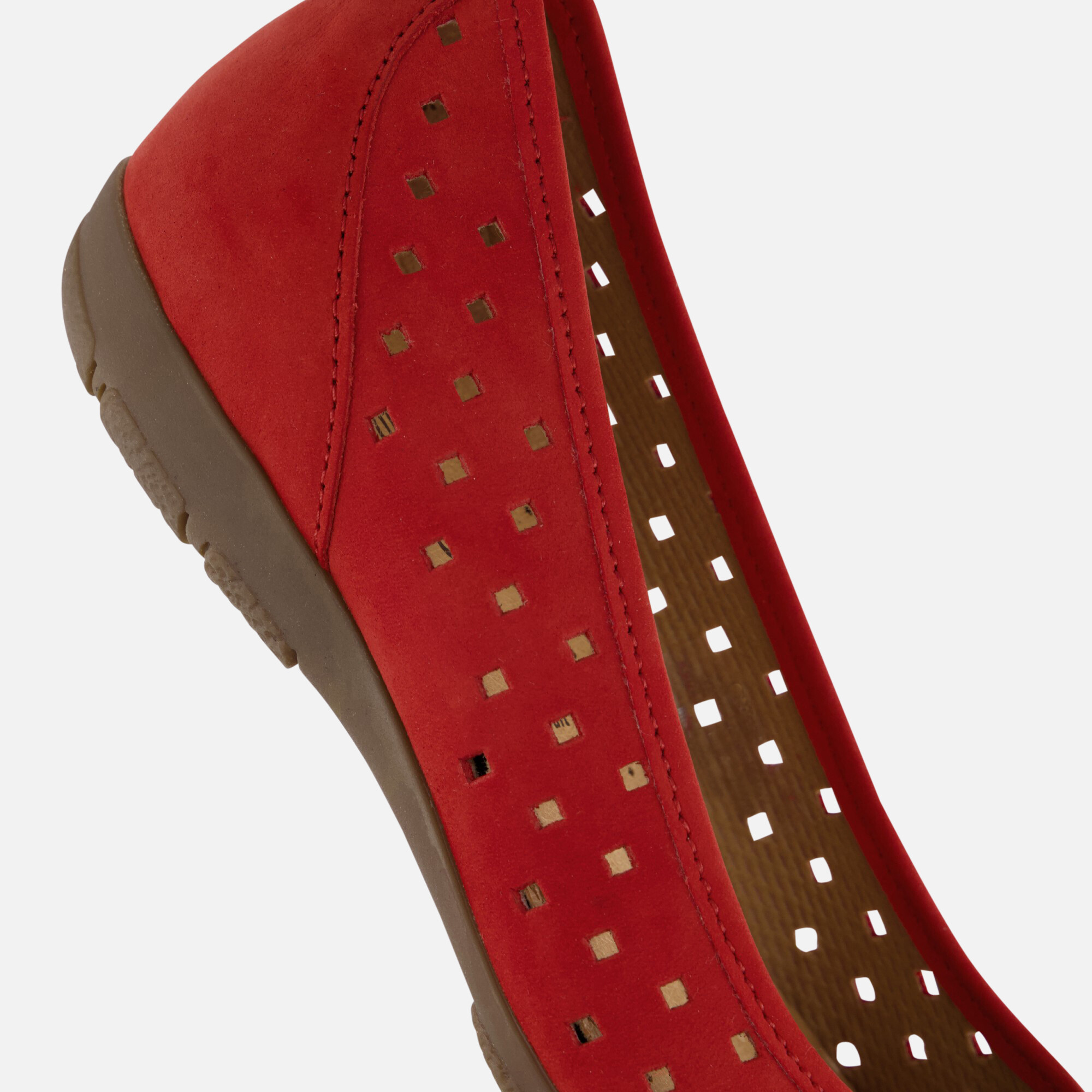 Gabor Instappers rood Nubuck afbeelding 4